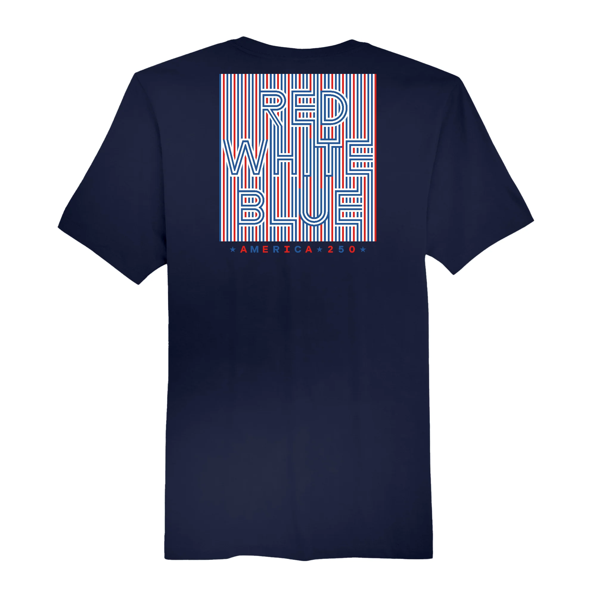 America250 Red White & Blue Men's T-Shirt - Image 3
