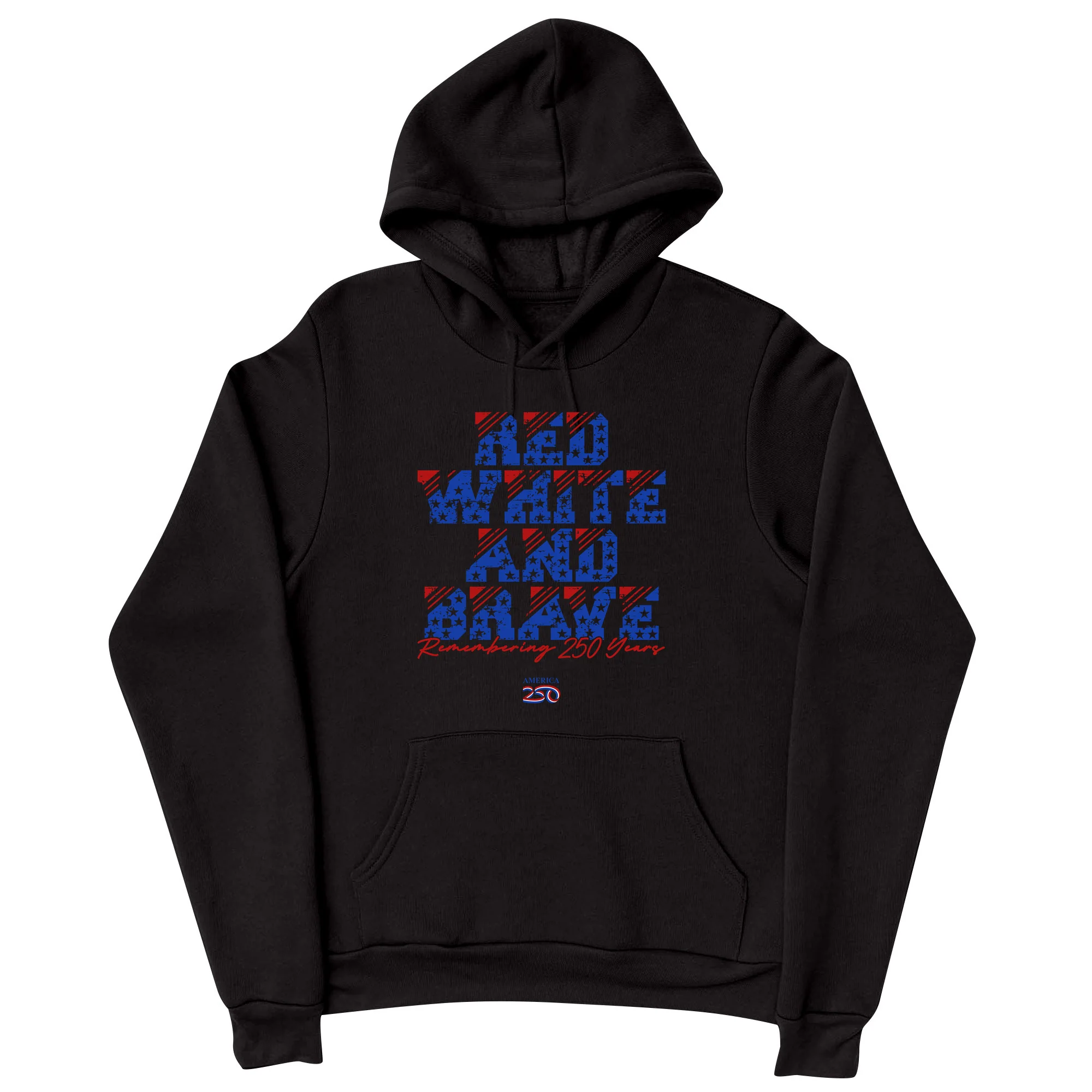 America250 Red, White & Brave Unisex Hoodie - Image 2