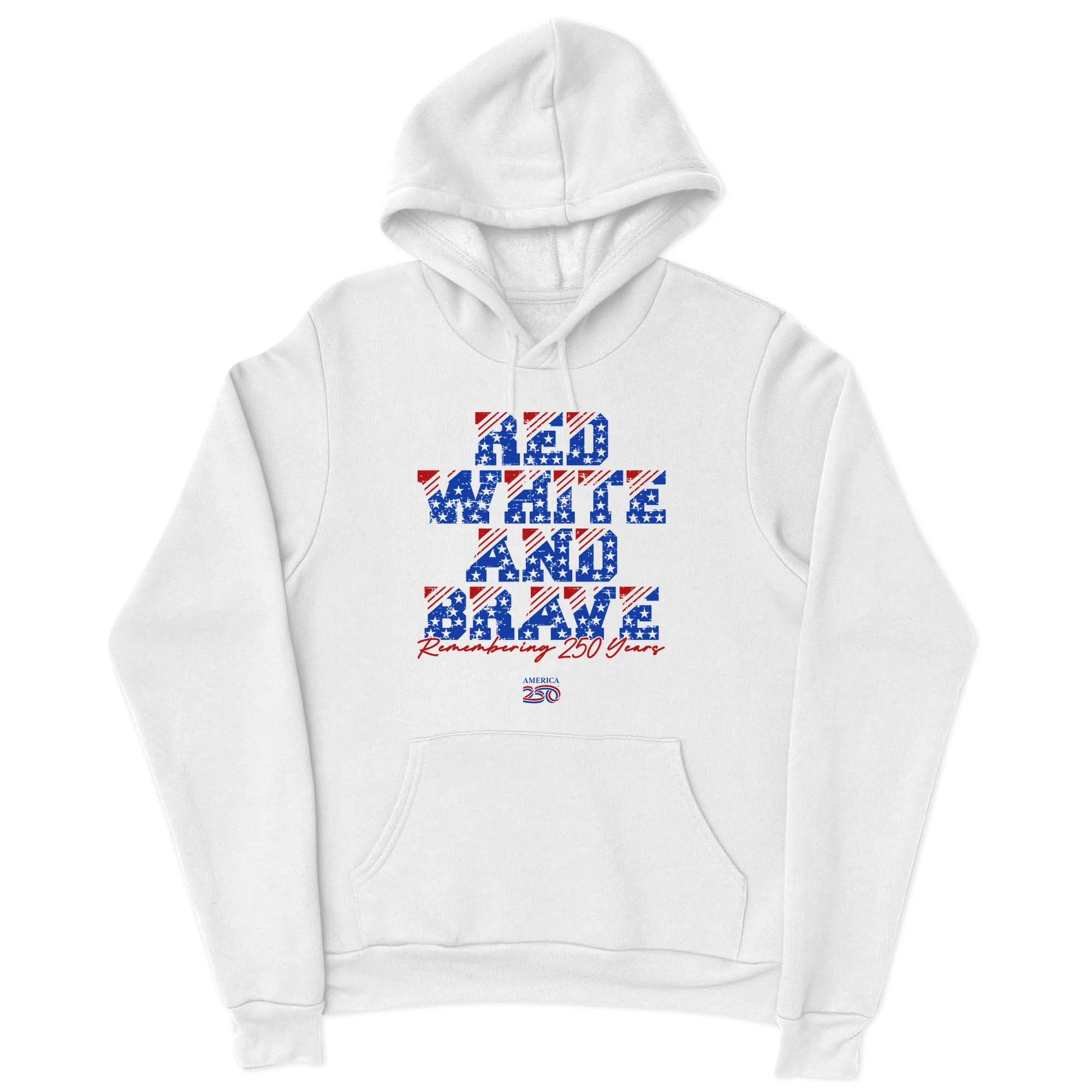 America250 Red, White & Brave Unisex Hoodie - Image 3