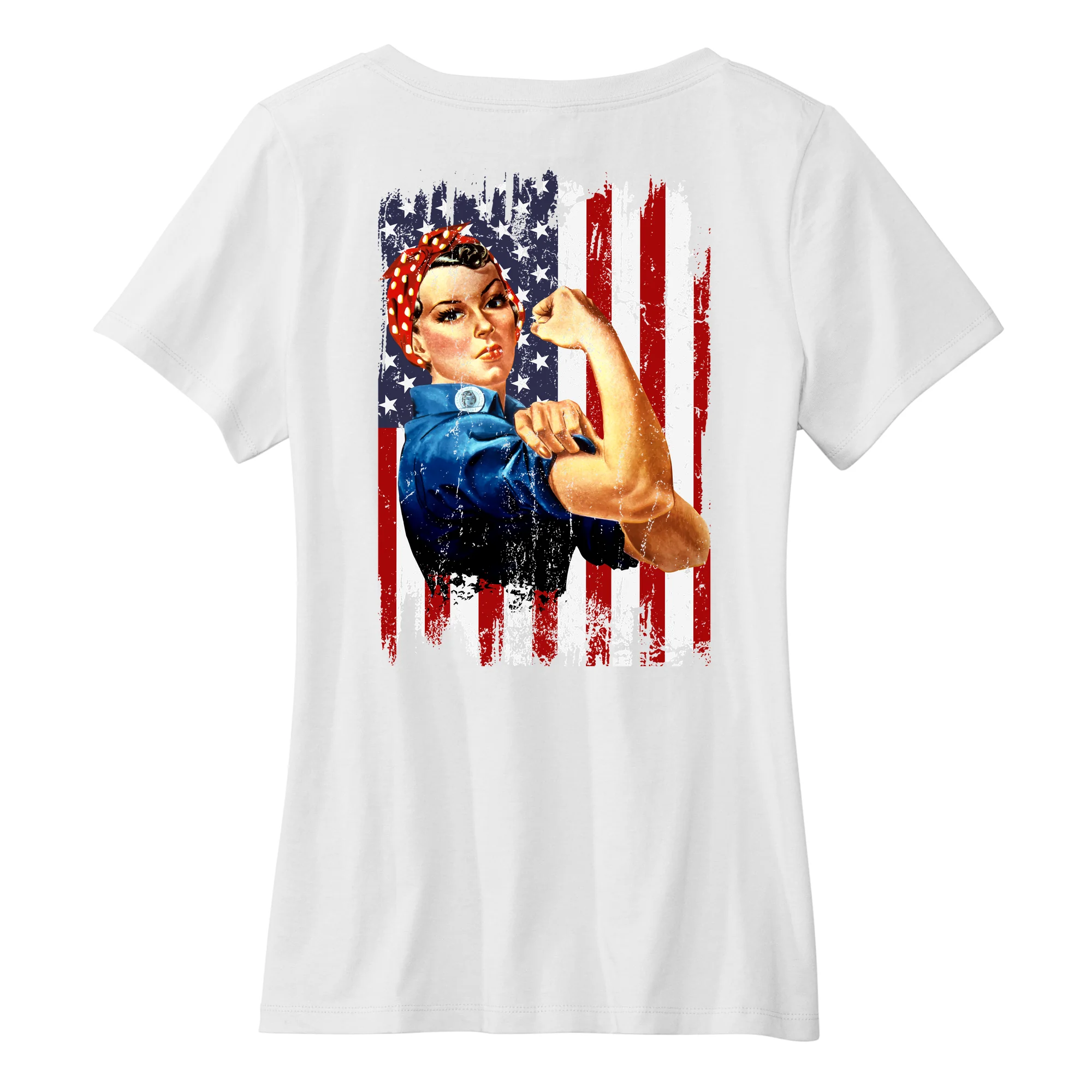 America250 Riveter Women's V-Neck T-Shirt - Image 4