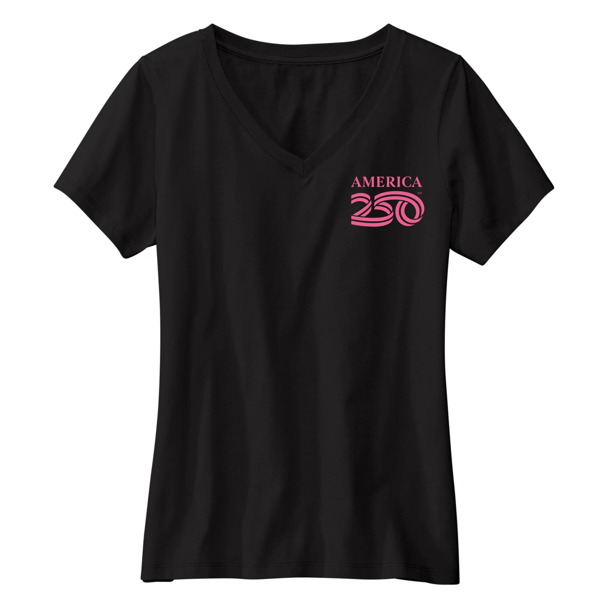 America250 Sakura Tree Women’s V-Neck T-Shirt - Image 2