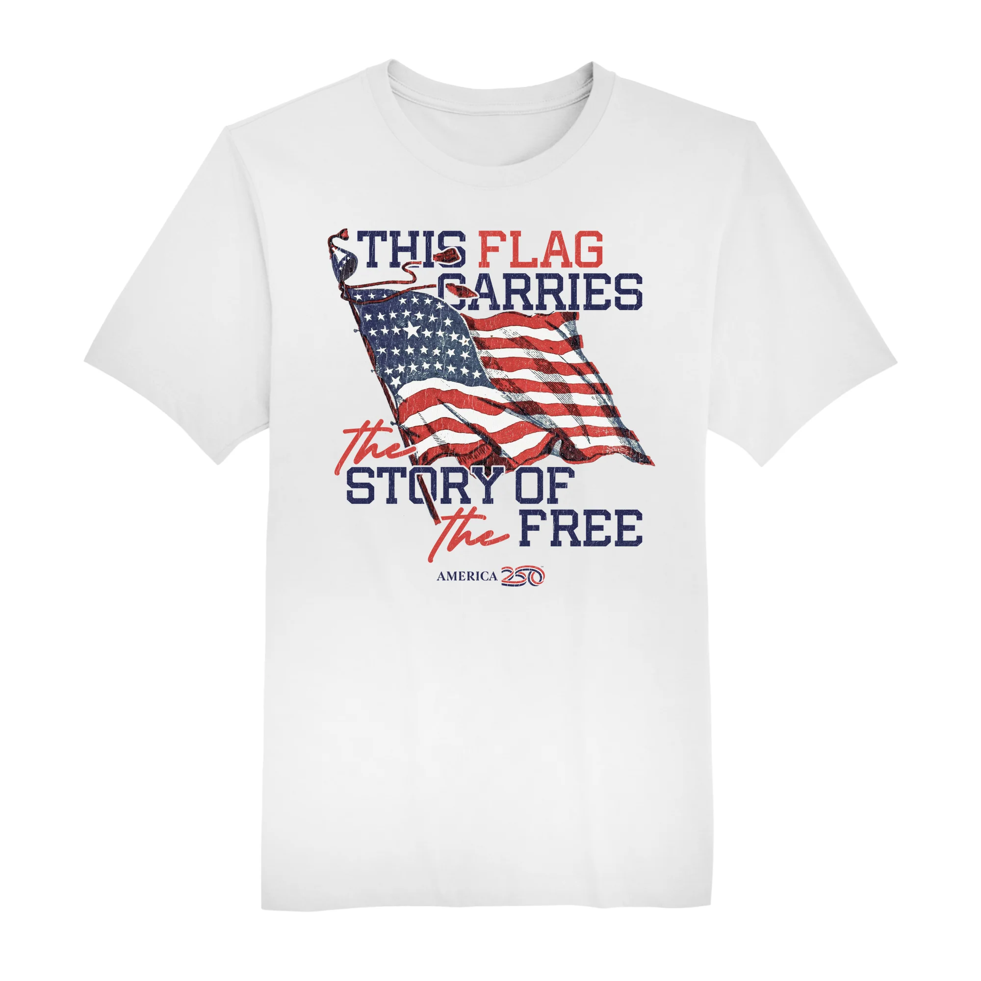 America250 Story of the Free Men's T-Shirt - Image 2