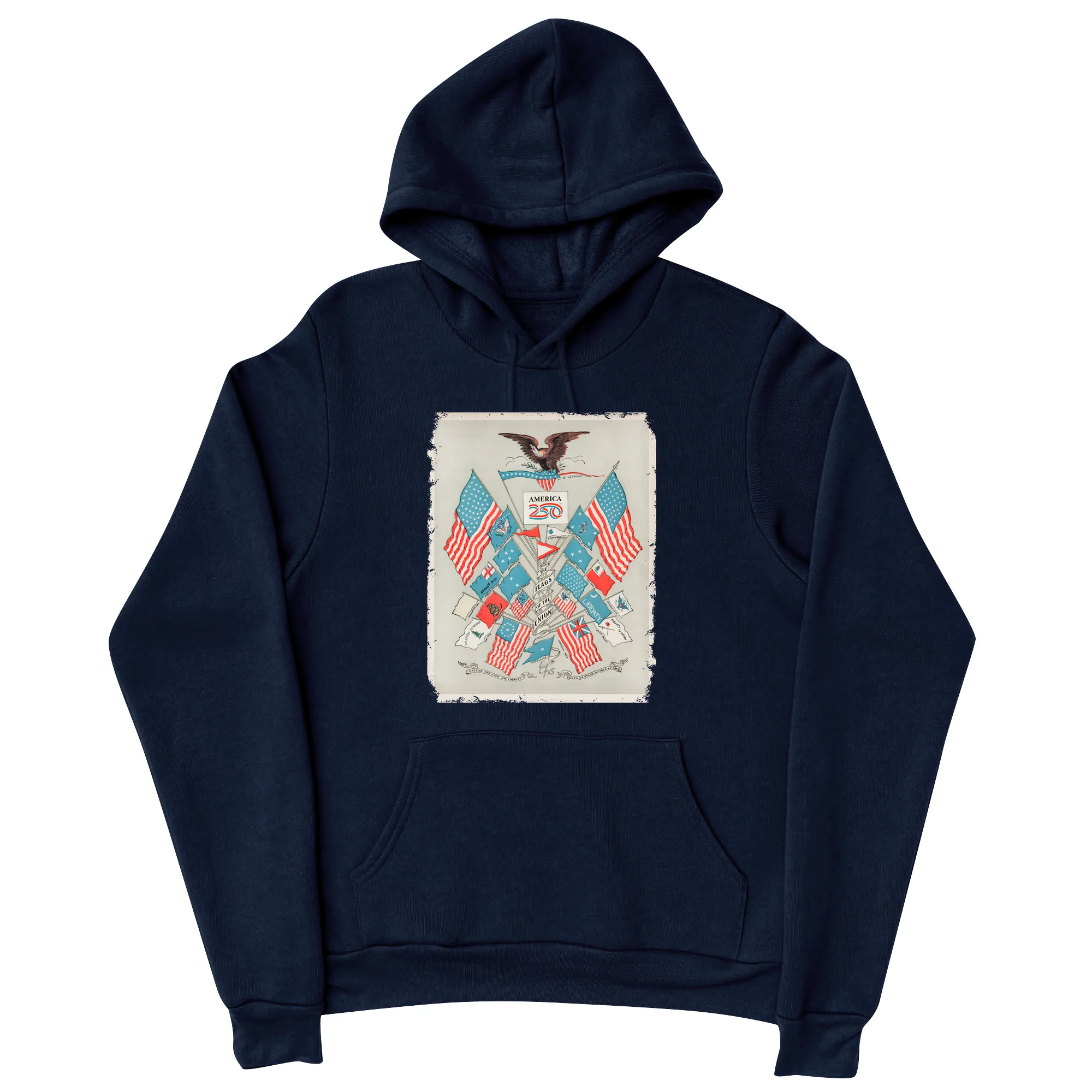 America250 Union Flag History Unisex Hoodie - Image 3