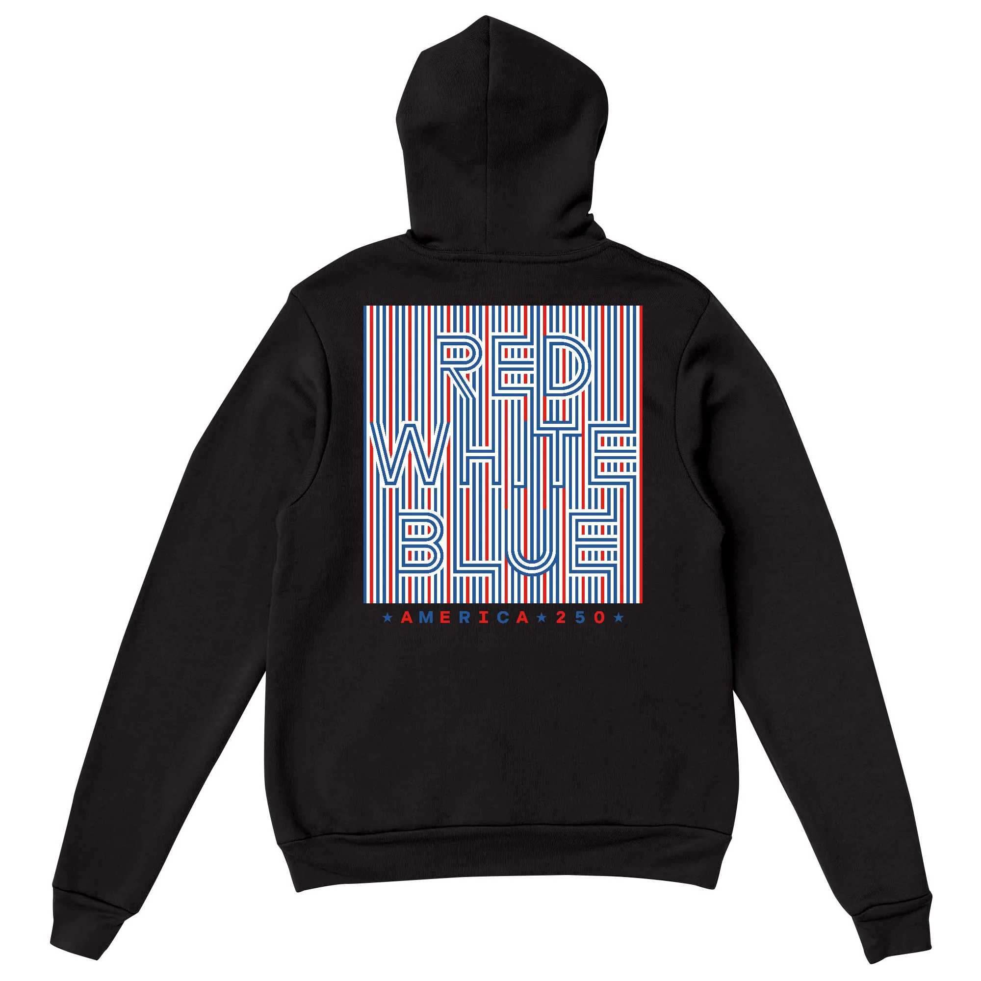 America250 Red White & Blue Unisex Hoodie - Image 3