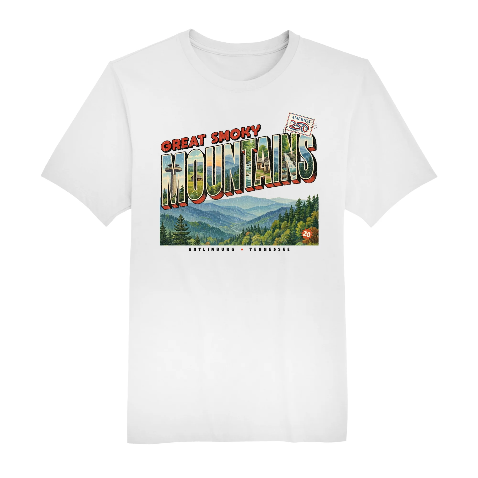 America250 Great Smoky Mountains Men's T-Shirt - Image 3
