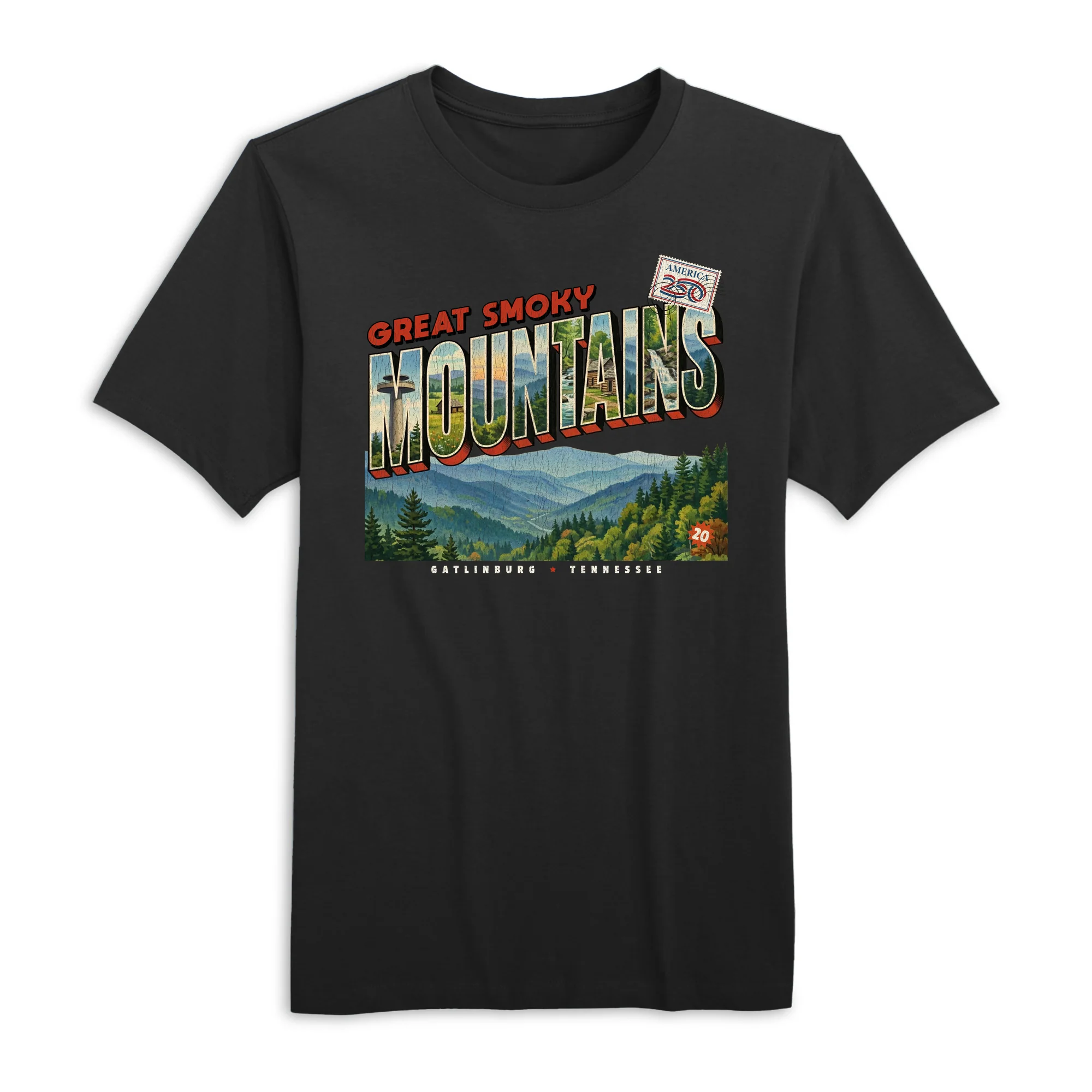America250 Great Smoky Mountains Men's T-Shirt - Image 5