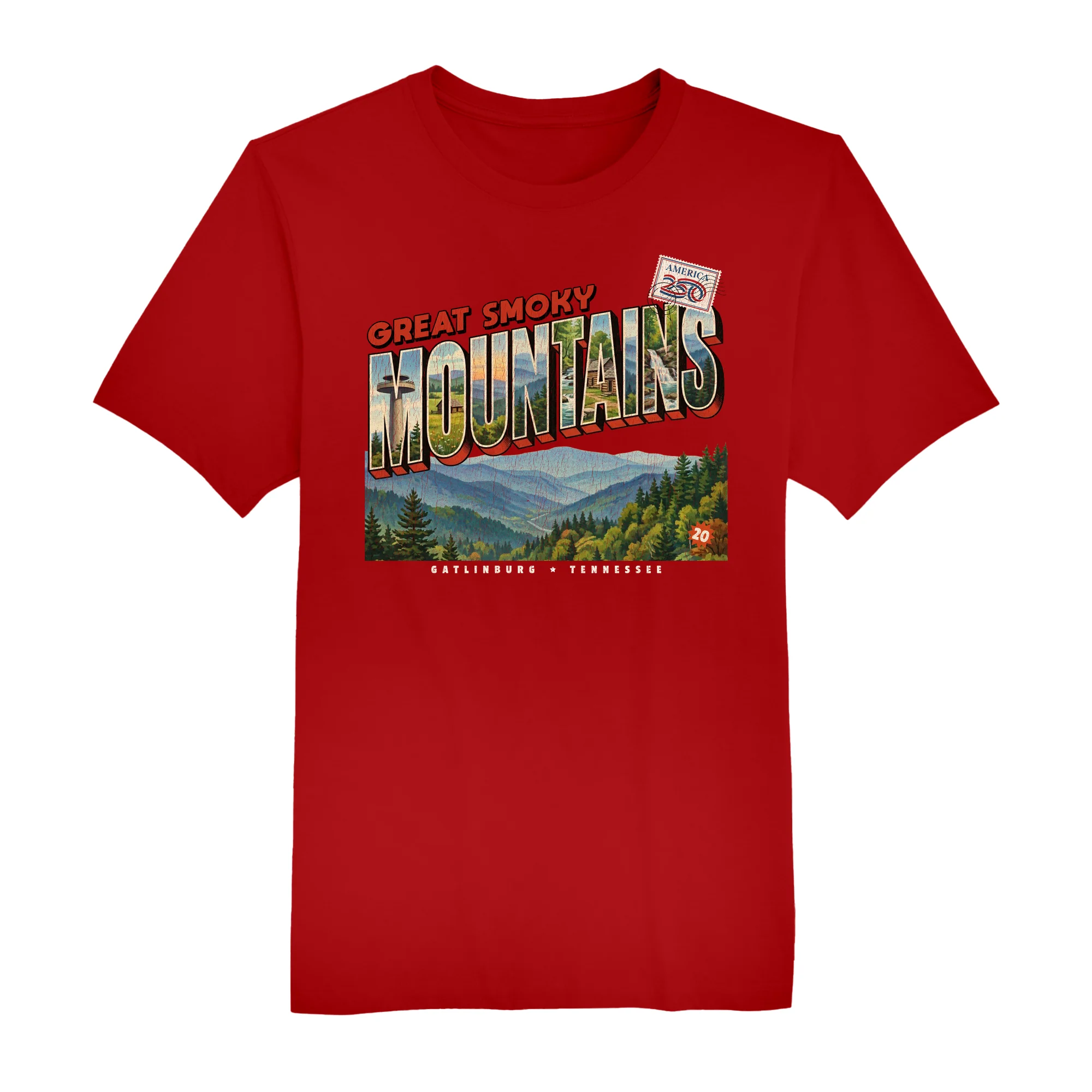 America250 Great Smoky Mountains Men's T-Shirt - Image 7