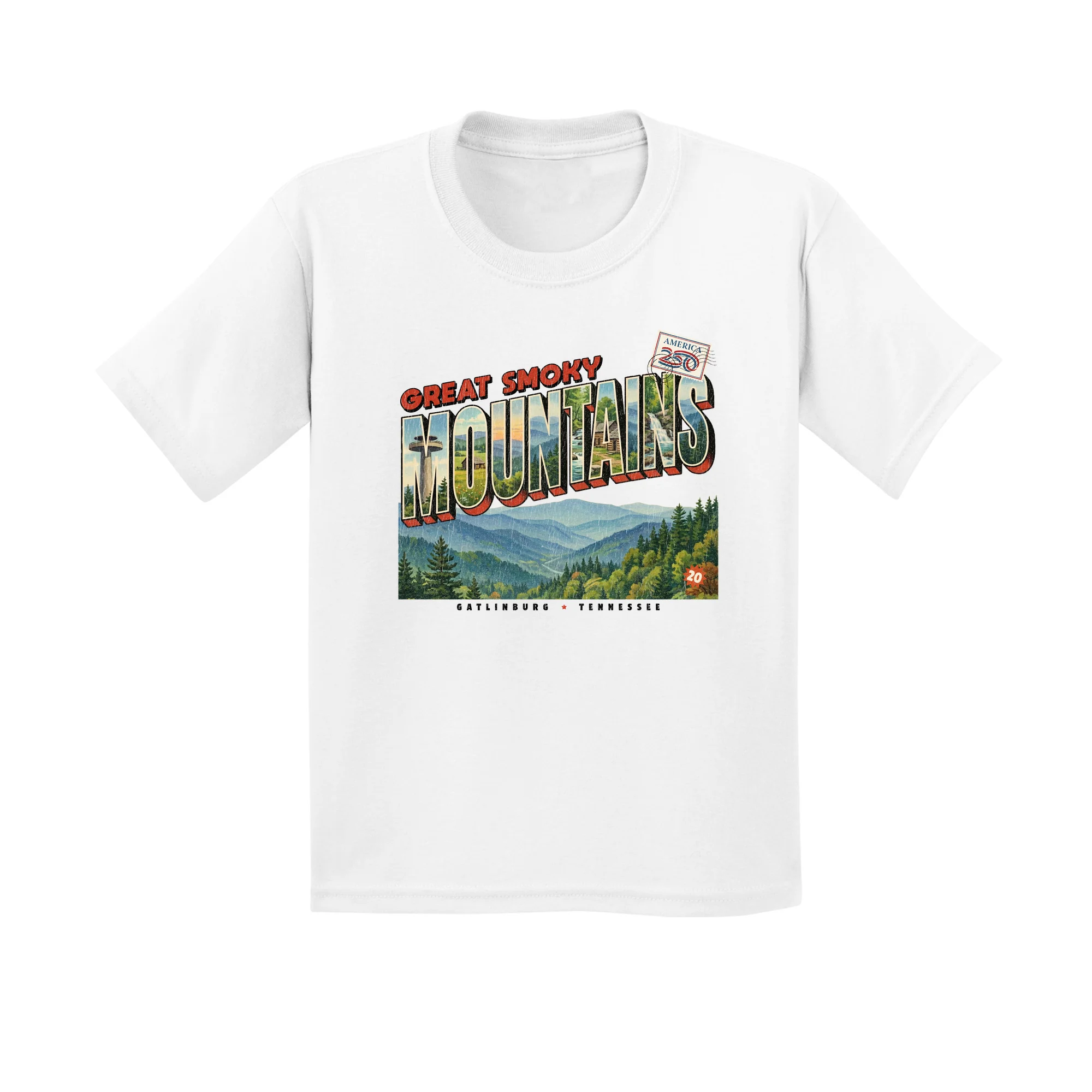 America250 Great Smoky Mountains Youth T-Shirt - Image 3