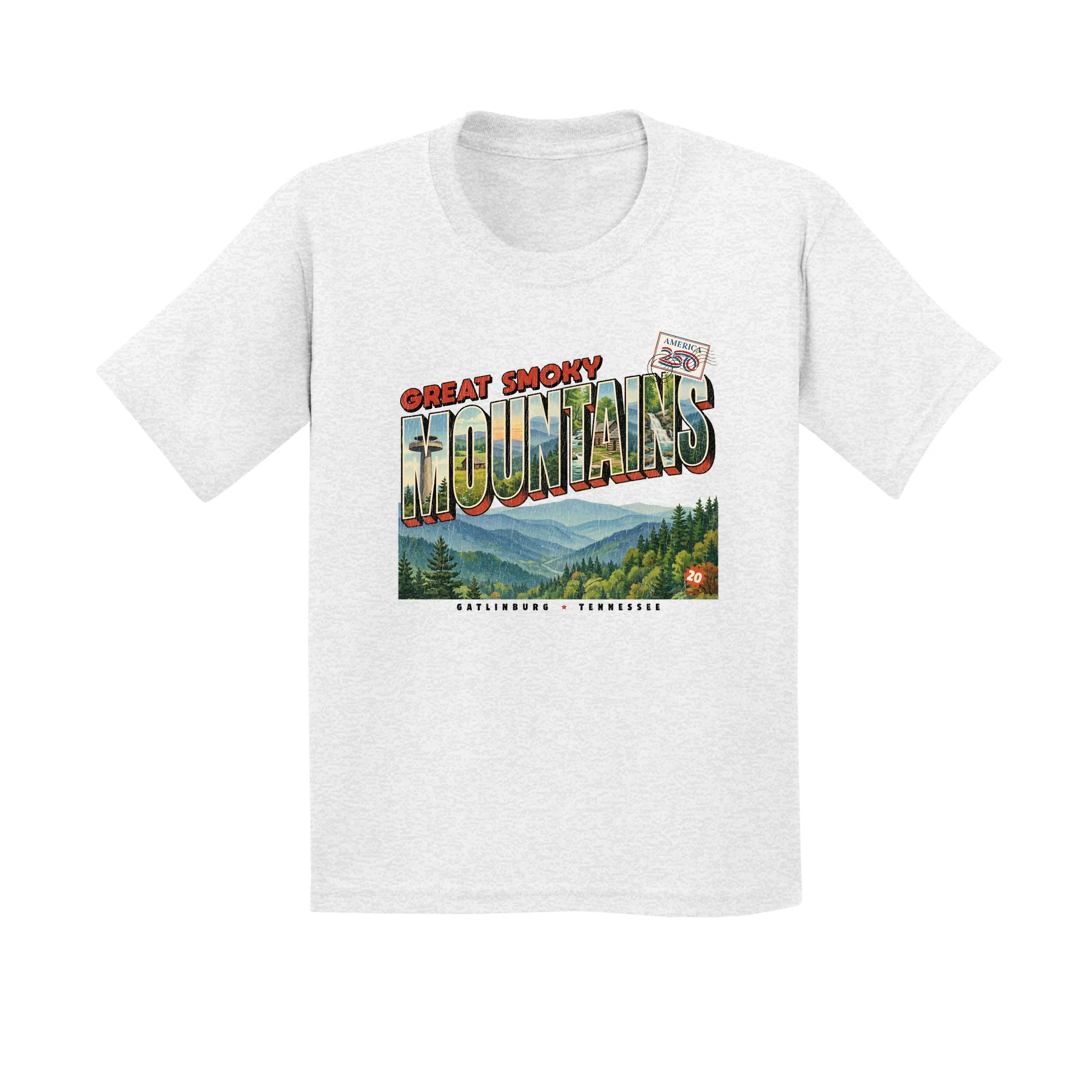 America250 Great Smoky Mountains Youth T-Shirt - Image 5