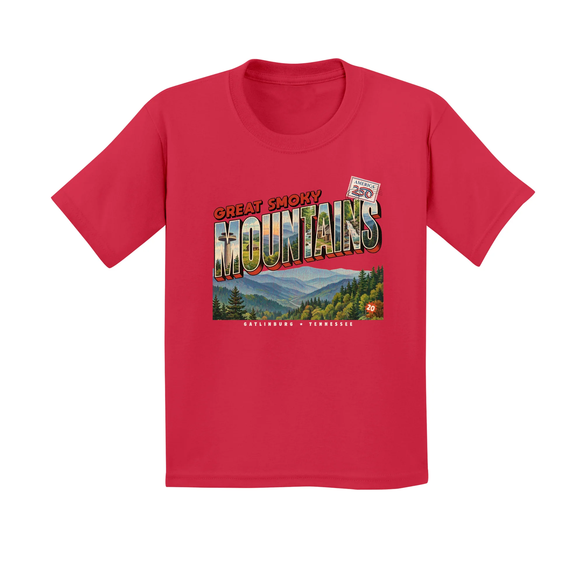 America250 Great Smoky Mountains Youth T-Shirt - Image 7