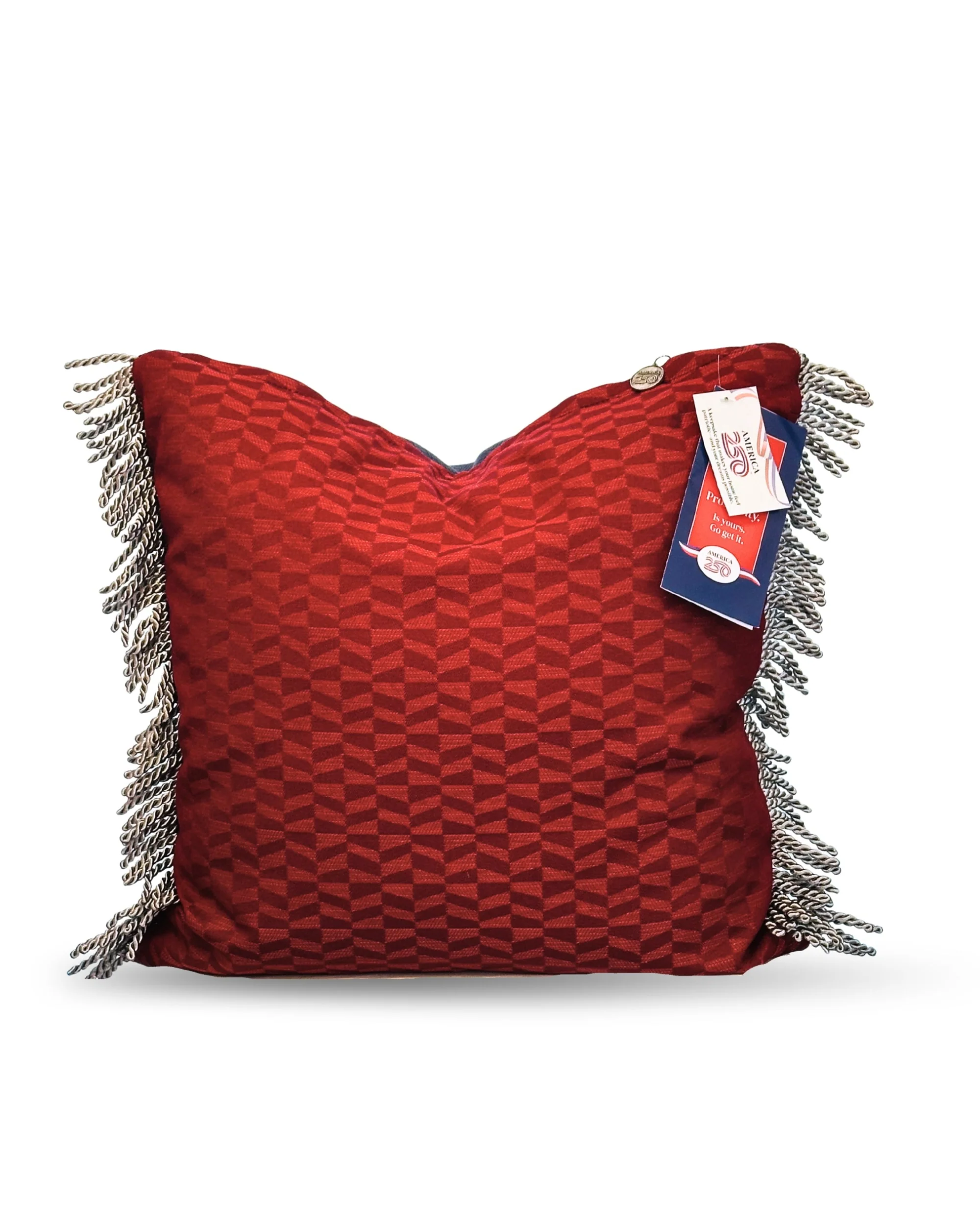 America250 Liberty Lux American Prosperity Pillow Regal Navy and Red - Image 2