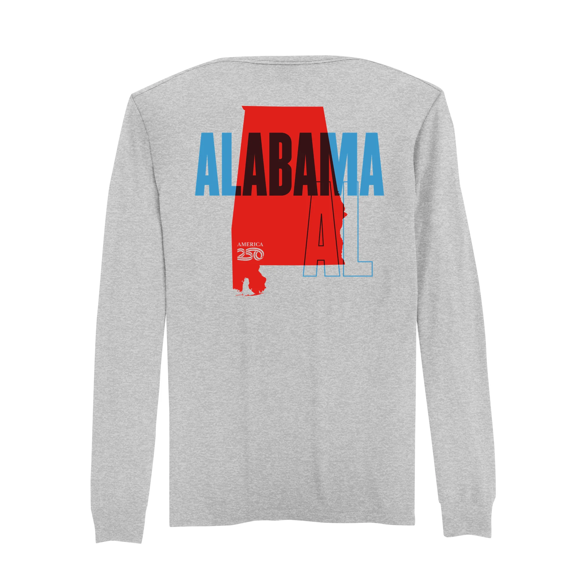 Official America250 Alabama Men's Long Sleeve T-Shirt - Image 3