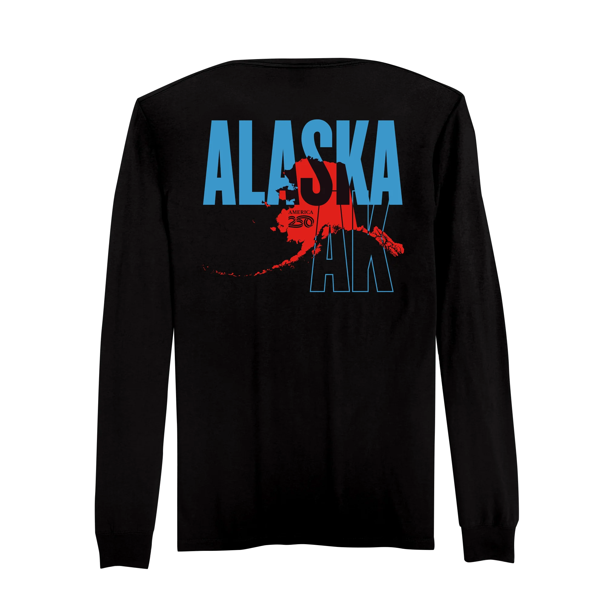 Official America250 Alaska Men's Long Sleeve T-Shirt - Image 5