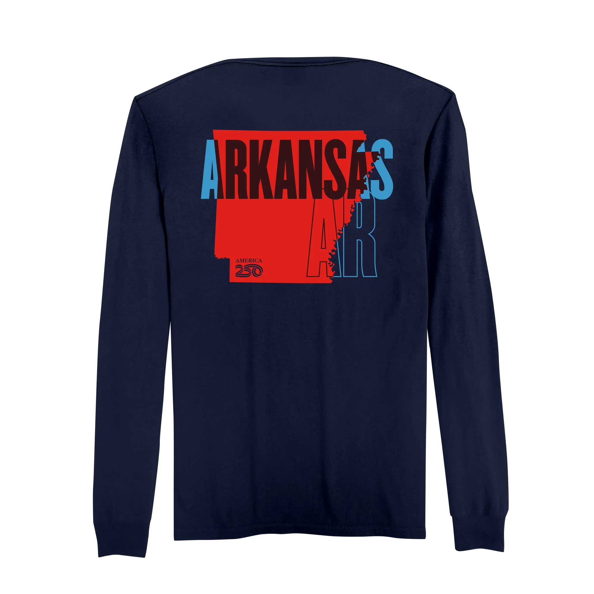 Official America250 Arkansas Men's Long Sleeve T-Shirt