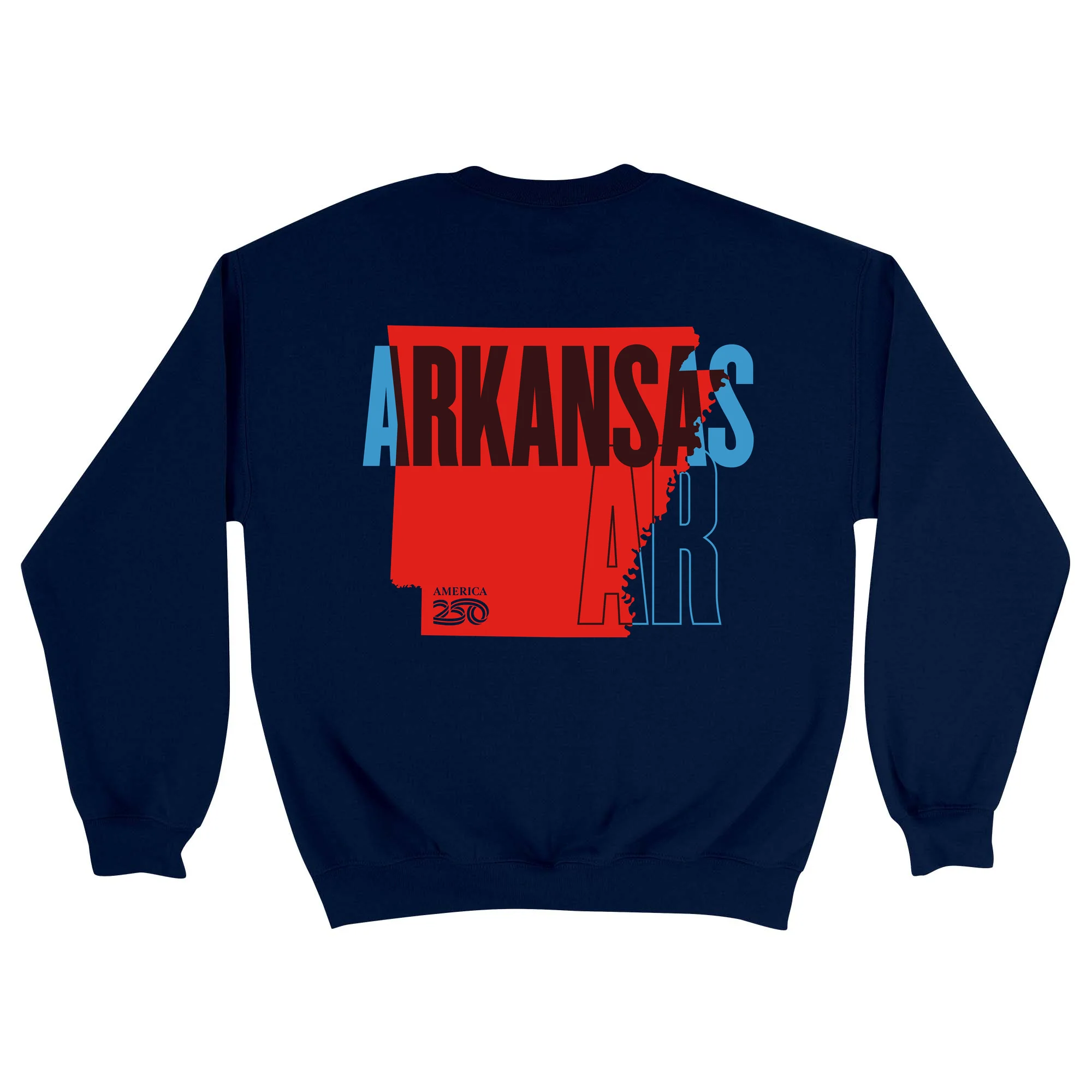 Official America250 Arkansas Unisex Crewneck Sweatshirt