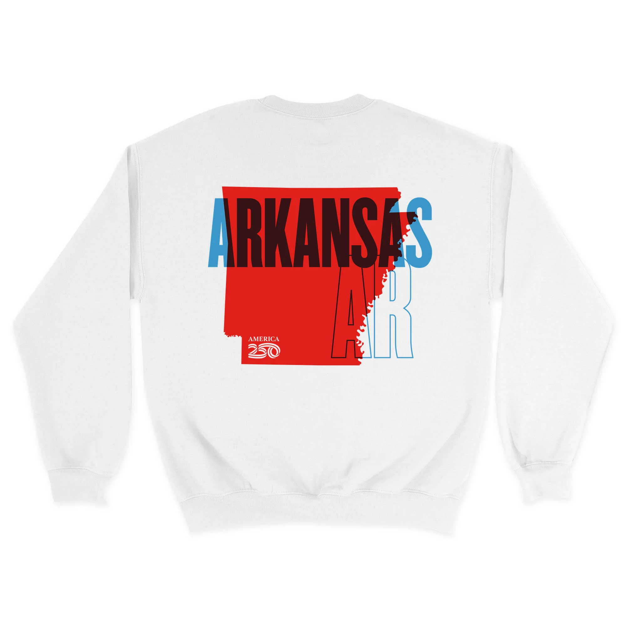 Official America250 Arkansas Unisex Crewneck Sweatshirt - Image 7