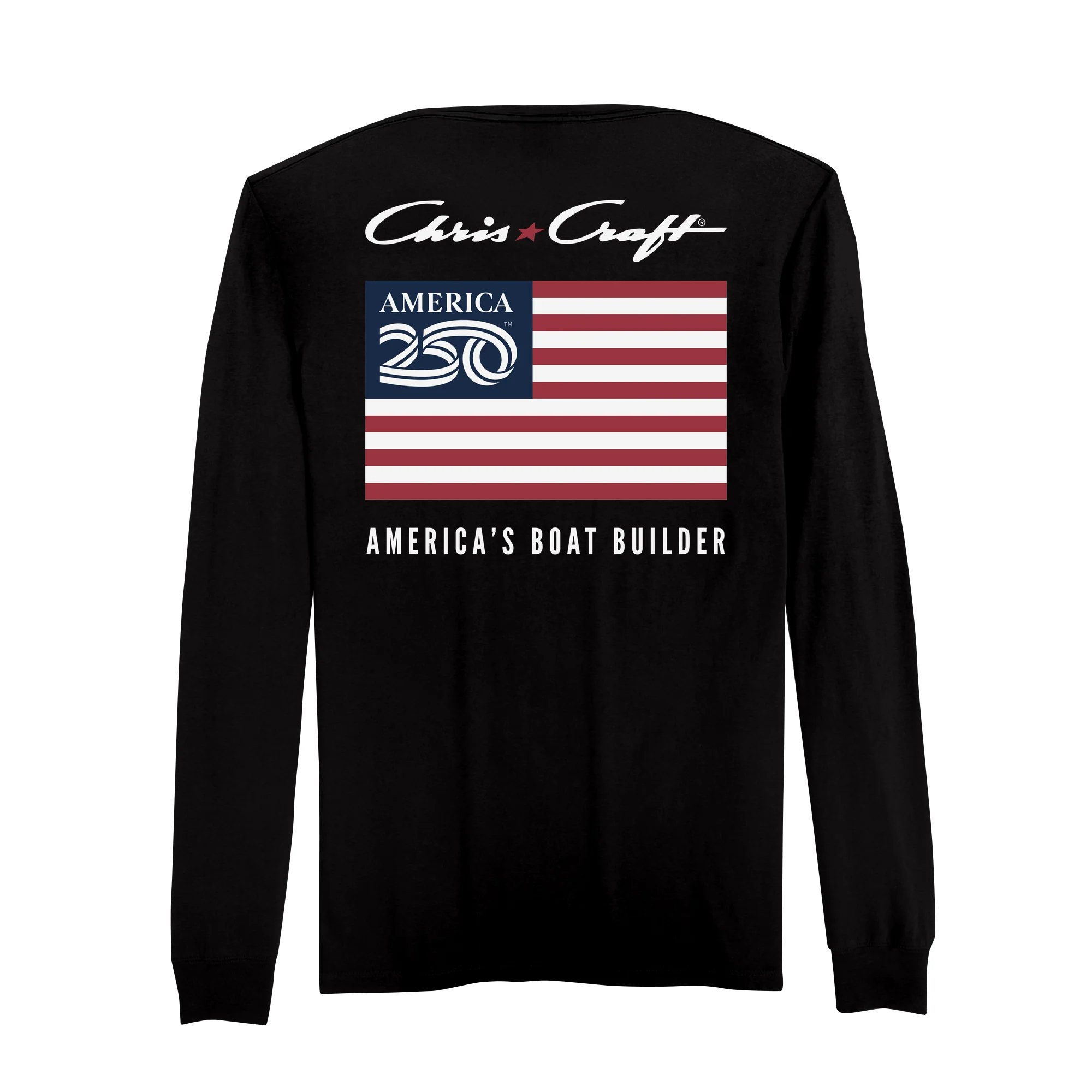 Official America250 + Chris-Craft Men's Long Sleeve T-Shirt - Image 3