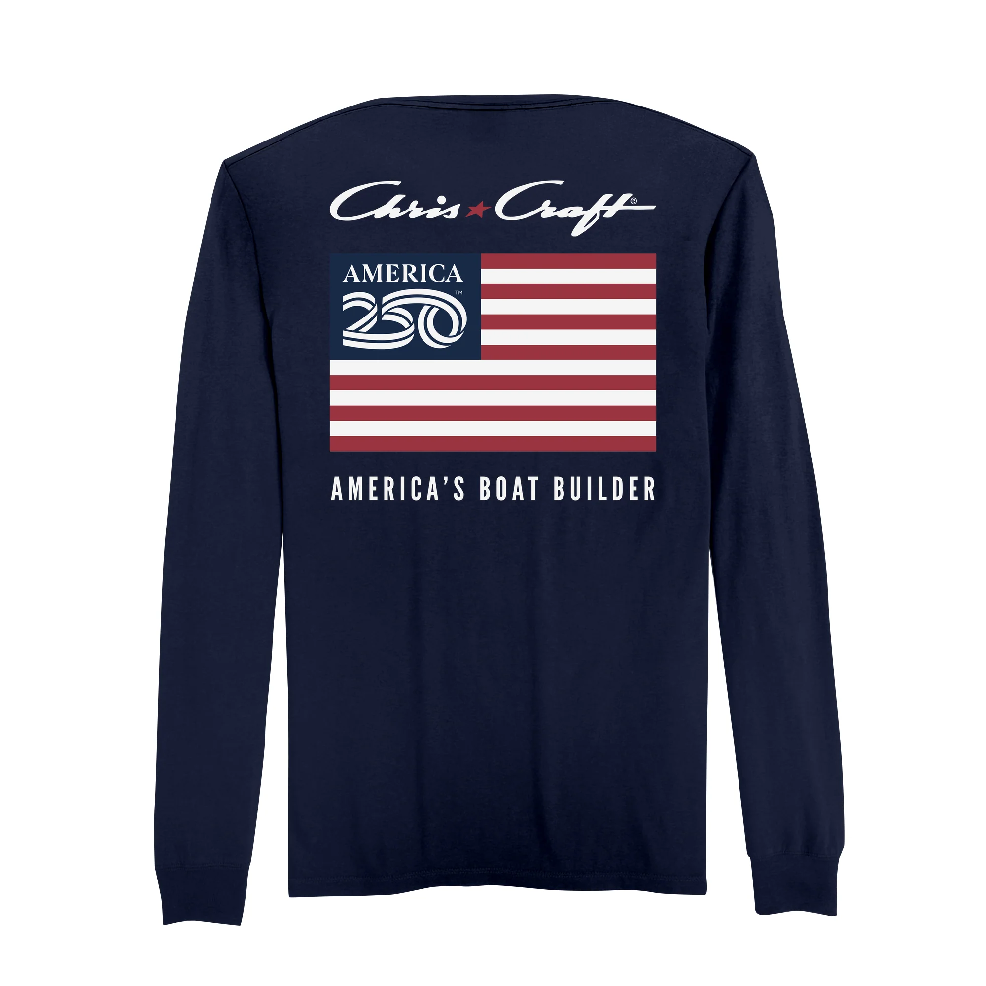 Official America250 + Chris-Craft Men's Long Sleeve T-Shirt - Image 5