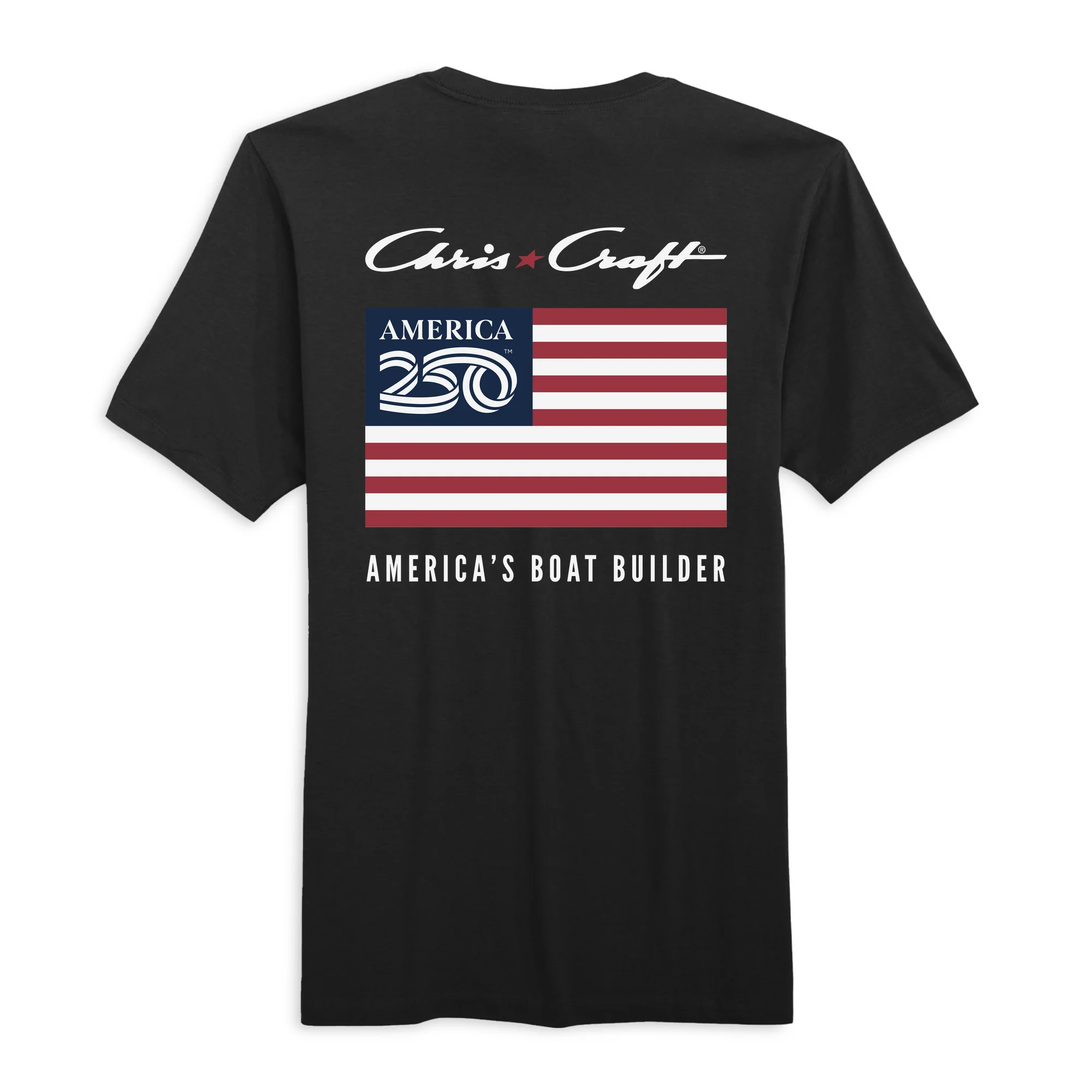 Official America250 + Chris-Craft Men's T-Shirt - Image 3
