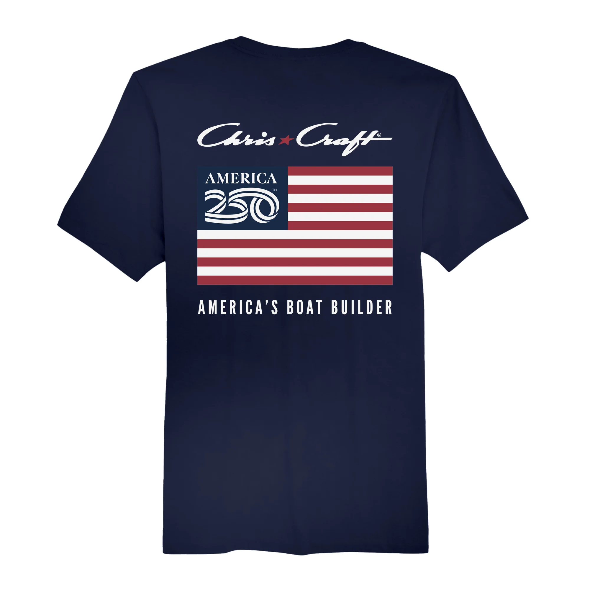 Official America250 + Chris-Craft Men's T-Shirt - Image 5