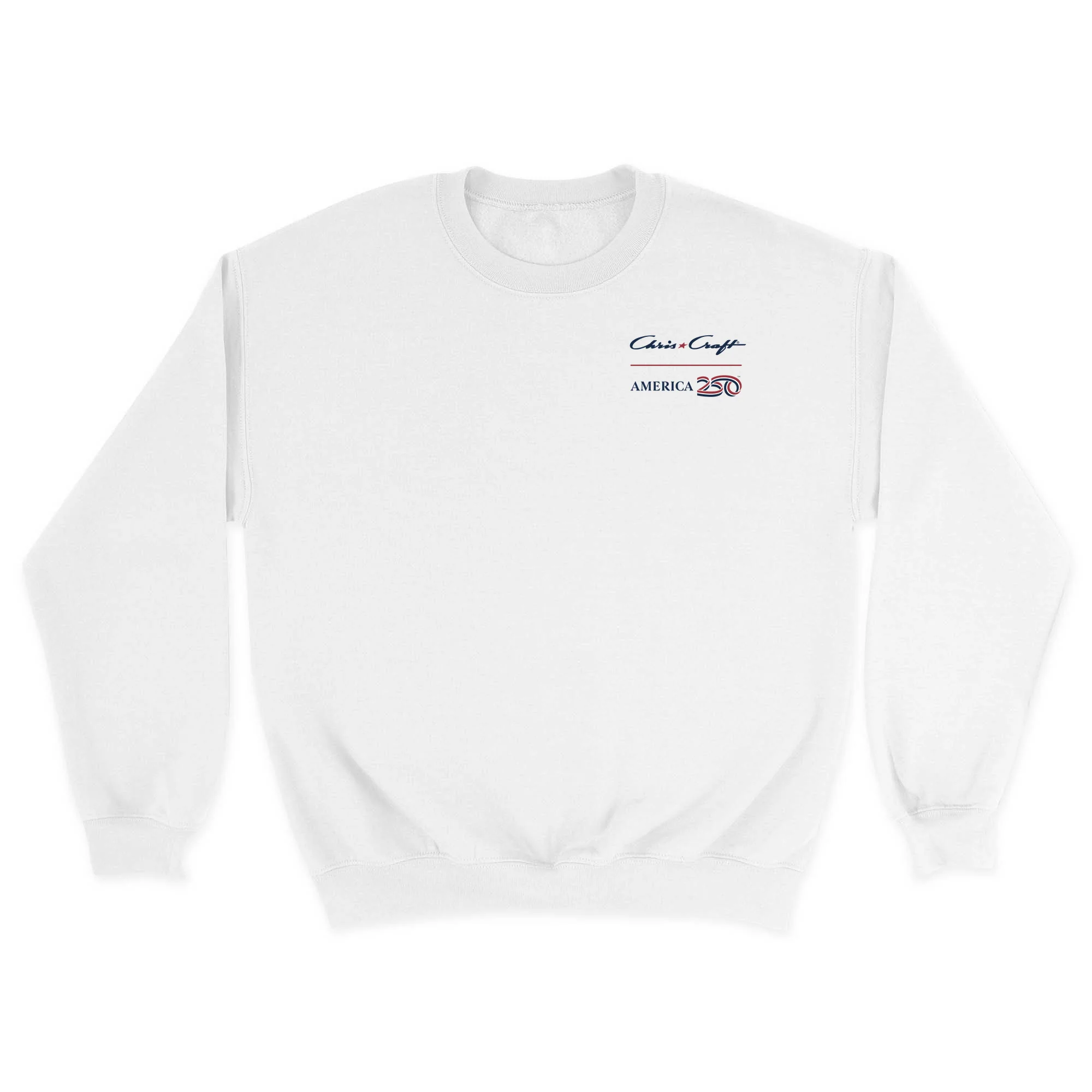 Official America250 + Chris-Craft Unisex Crewneck Sweatshirt - Image 2