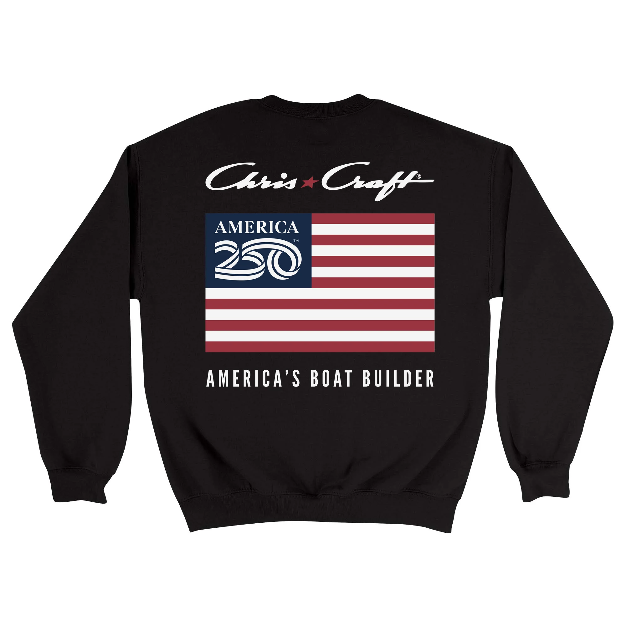 Official America250 + Chris-Craft Unisex Crewneck Sweatshirt - Image 3