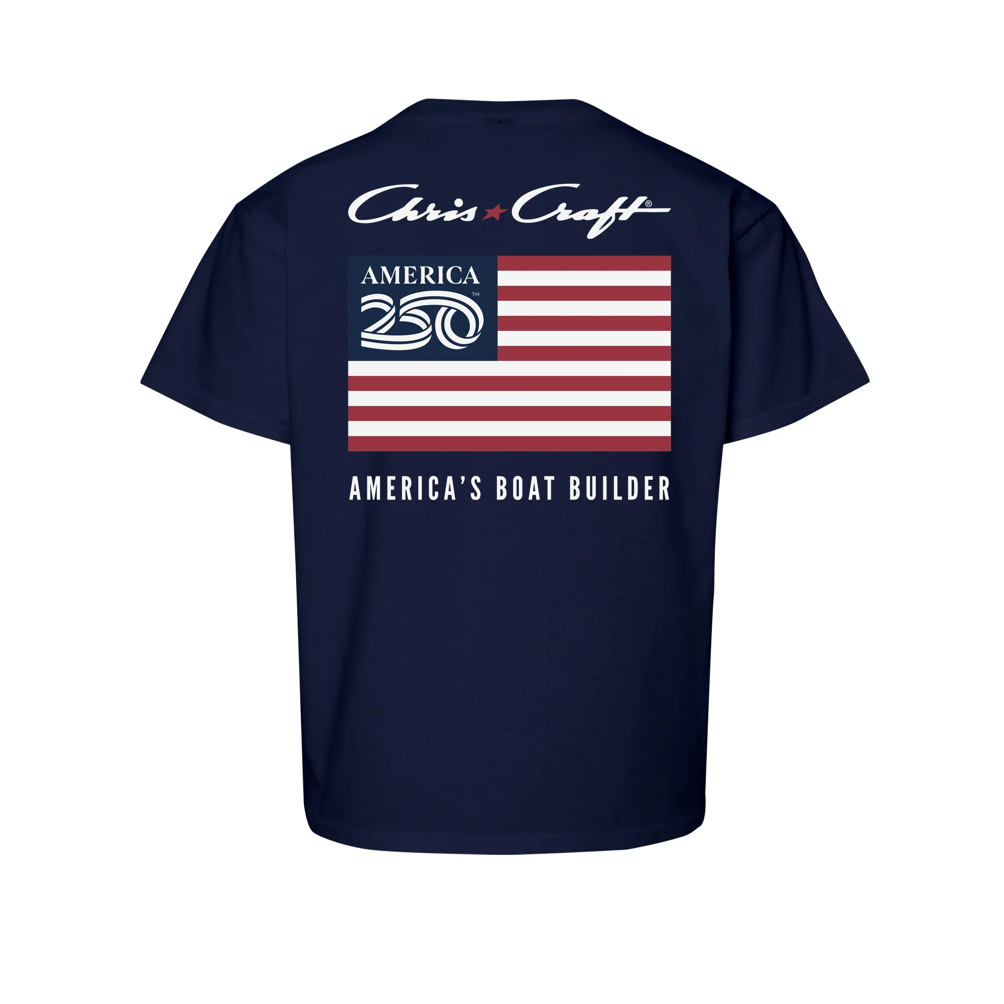 Official America250 + Chris-Craft Youth T-Shirt - Image 3