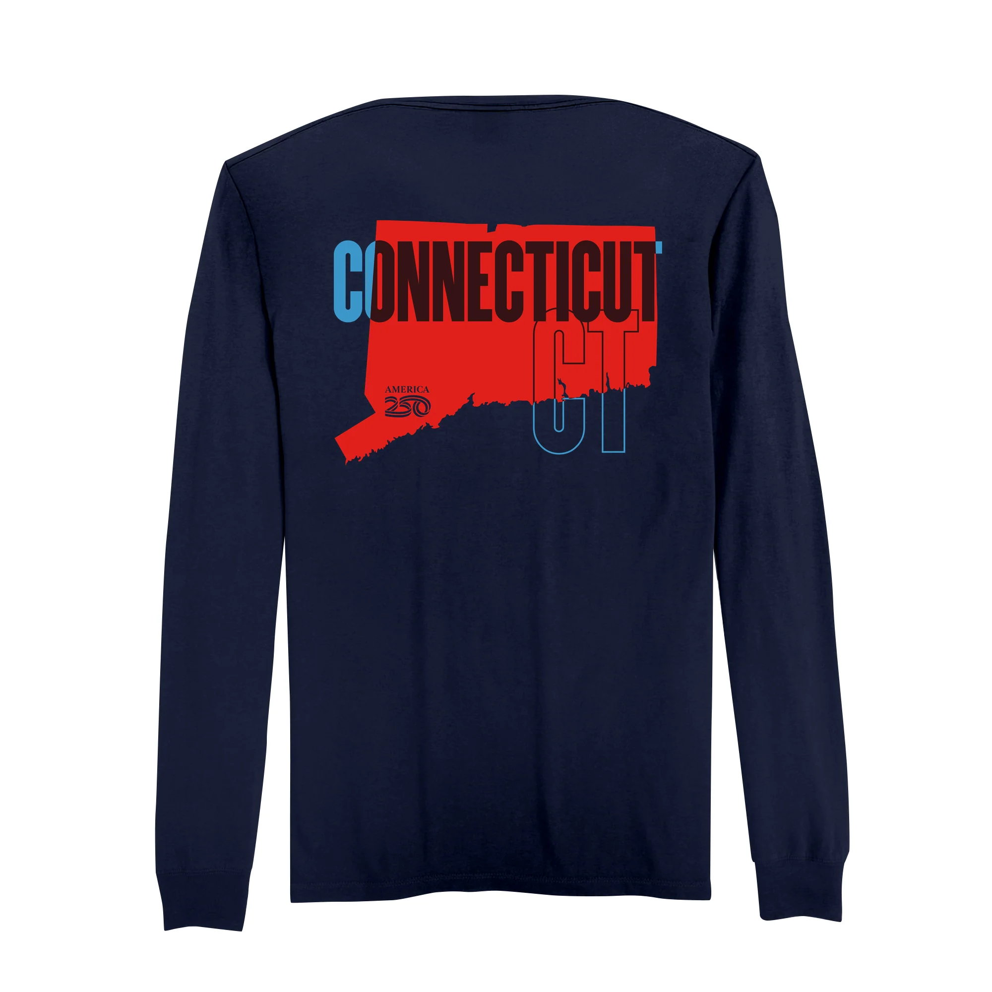 Official America250 Connecticut Men's Long Sleeve T-Shirt