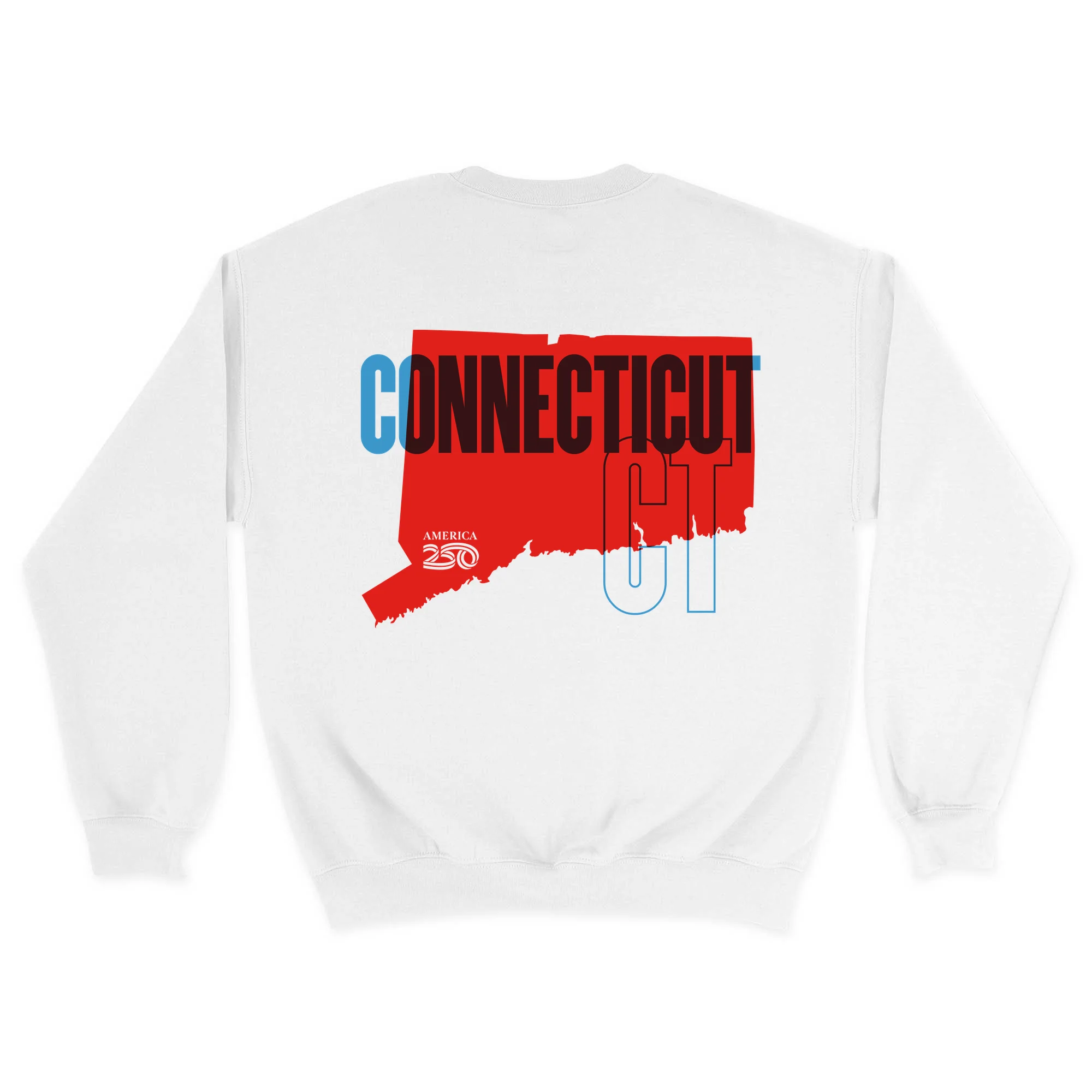 Official America250 Connecticut Unisex Crewneck Sweatshirt - Image 7