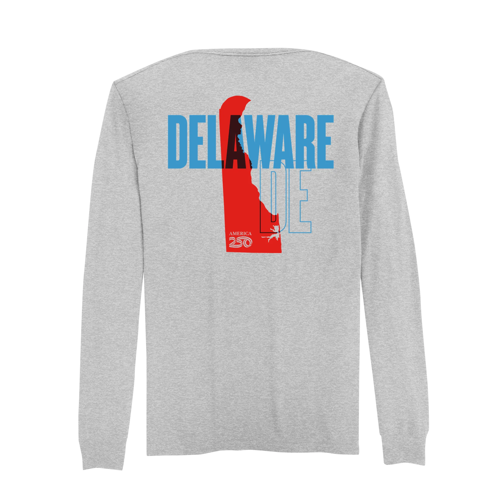 Official America250 Delaware Men's Long Sleeve T-Shirt - Image 3