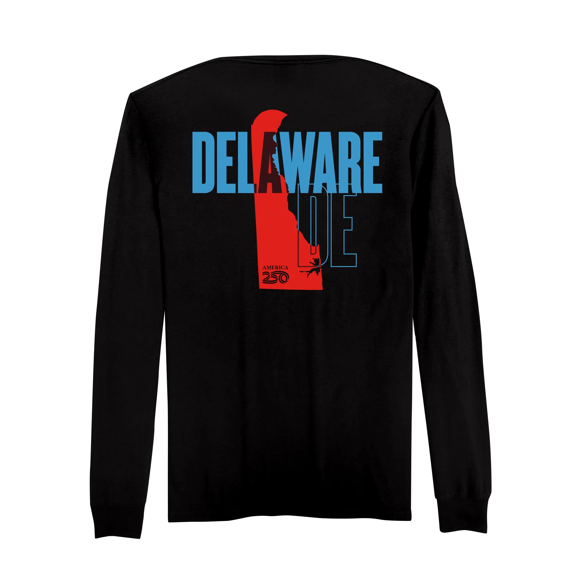 Official America250 Delaware Men's Long Sleeve T-Shirt - Image 5