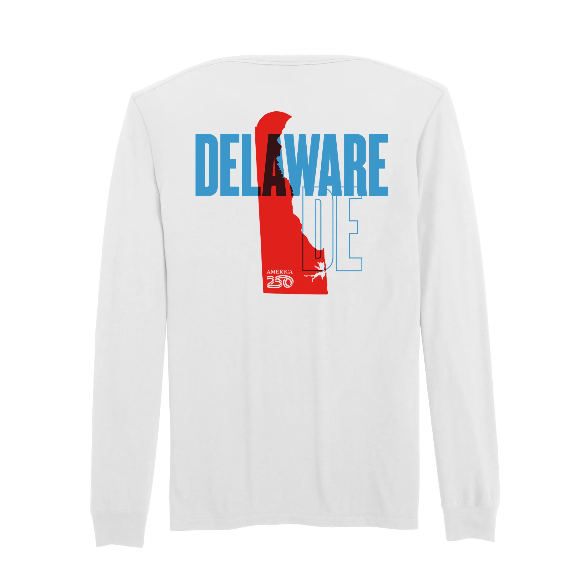 Official America250 Delaware Men's Long Sleeve T-Shirt - Image 7