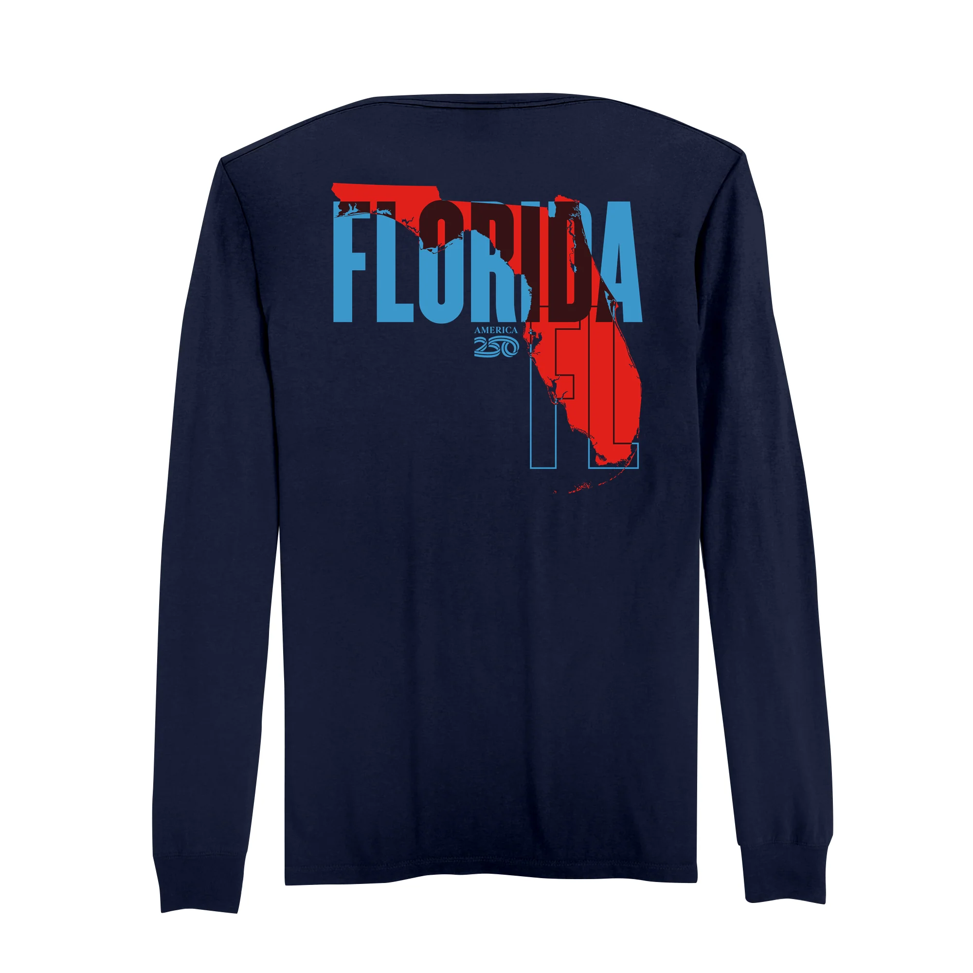 Official America250 Florida Men's Long Sleeve T-Shirt