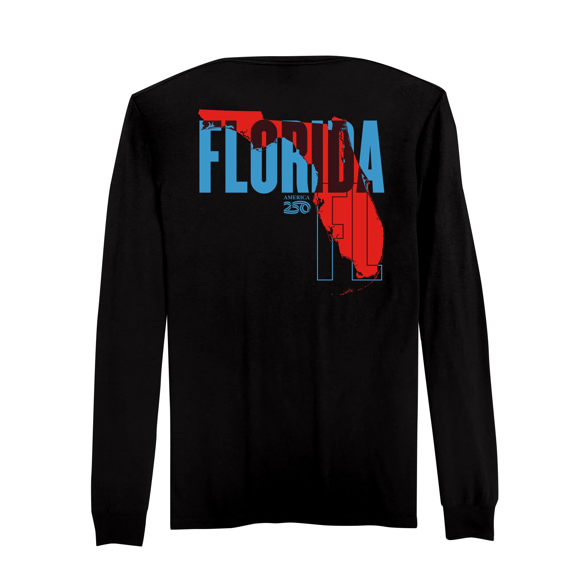 Official America250 Florida Men's Long Sleeve T-Shirt - Image 5