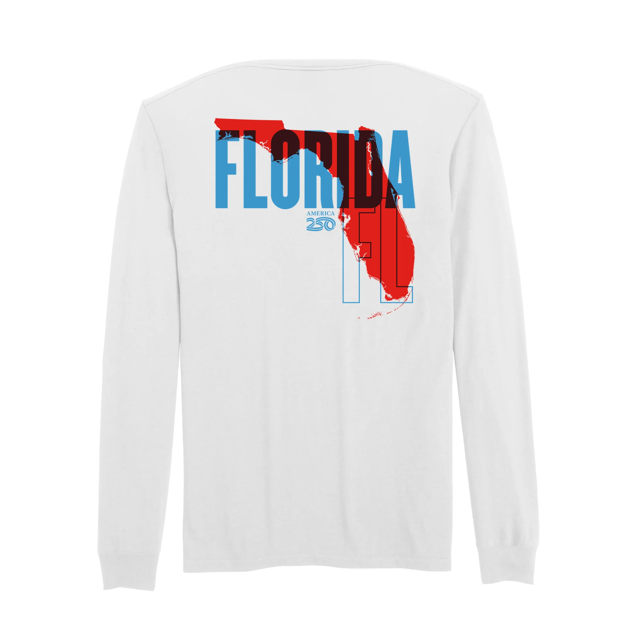 Official America250 Florida Men's Long Sleeve T-Shirt - Image 7
