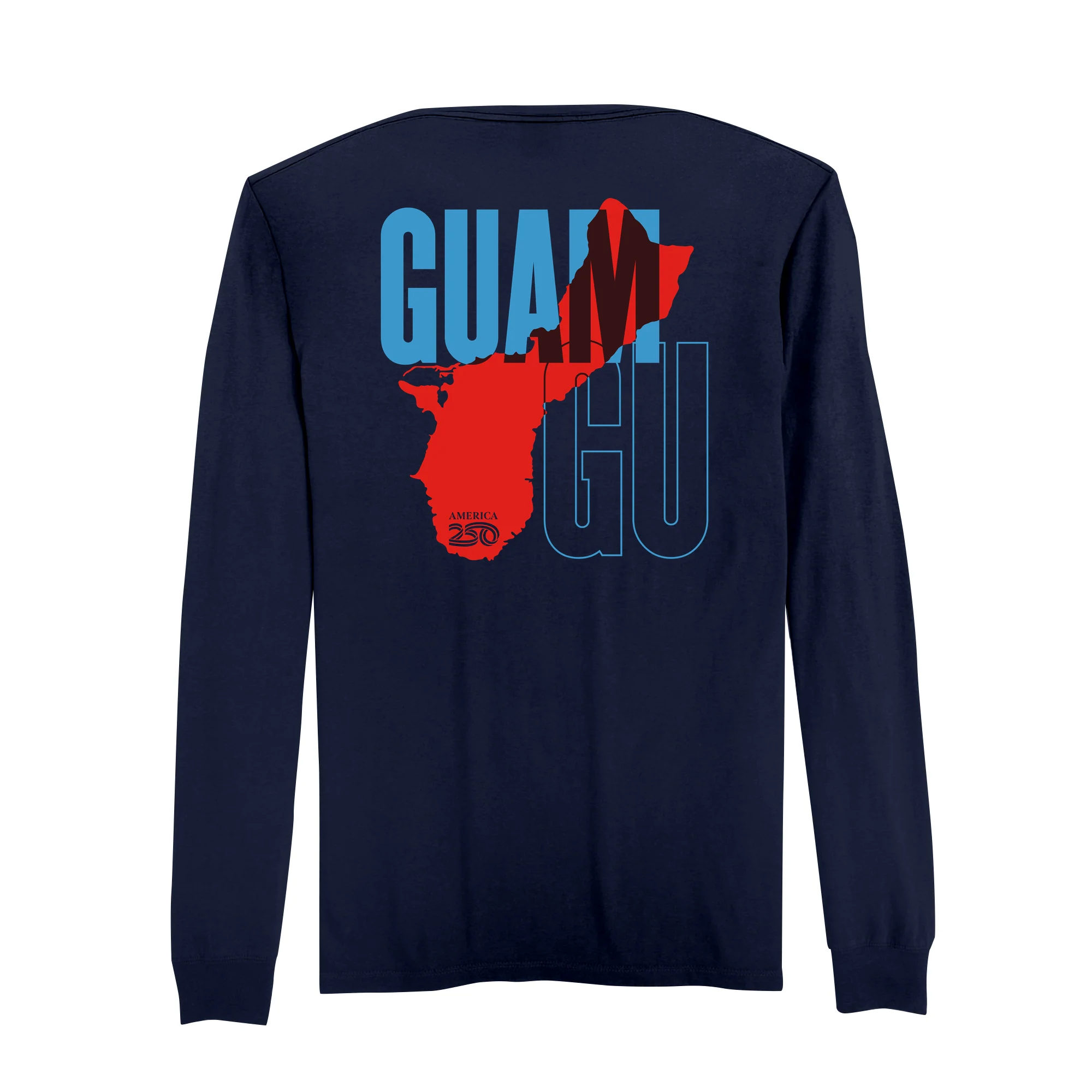 Official America250 Guam Men's Long Sleeve T-Shirt