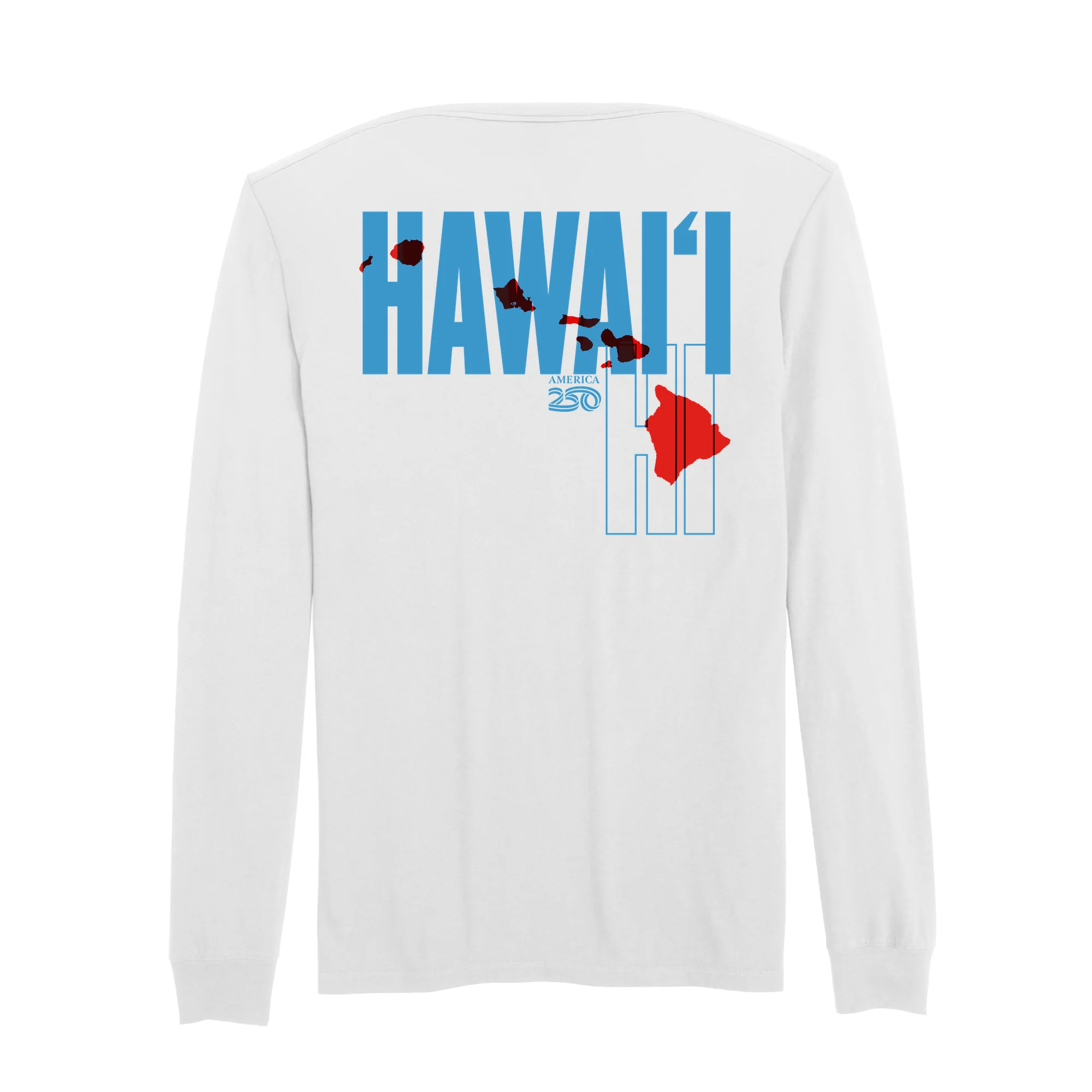 Official America250 Hawaiʻi Men's Long Sleeve T-Shirt - Image 3