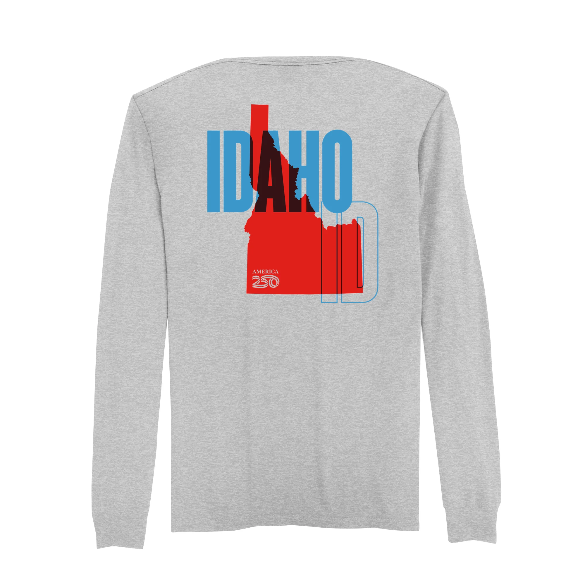 Official America250 Idaho Men's Long Sleeve T-Shirt - Image 3
