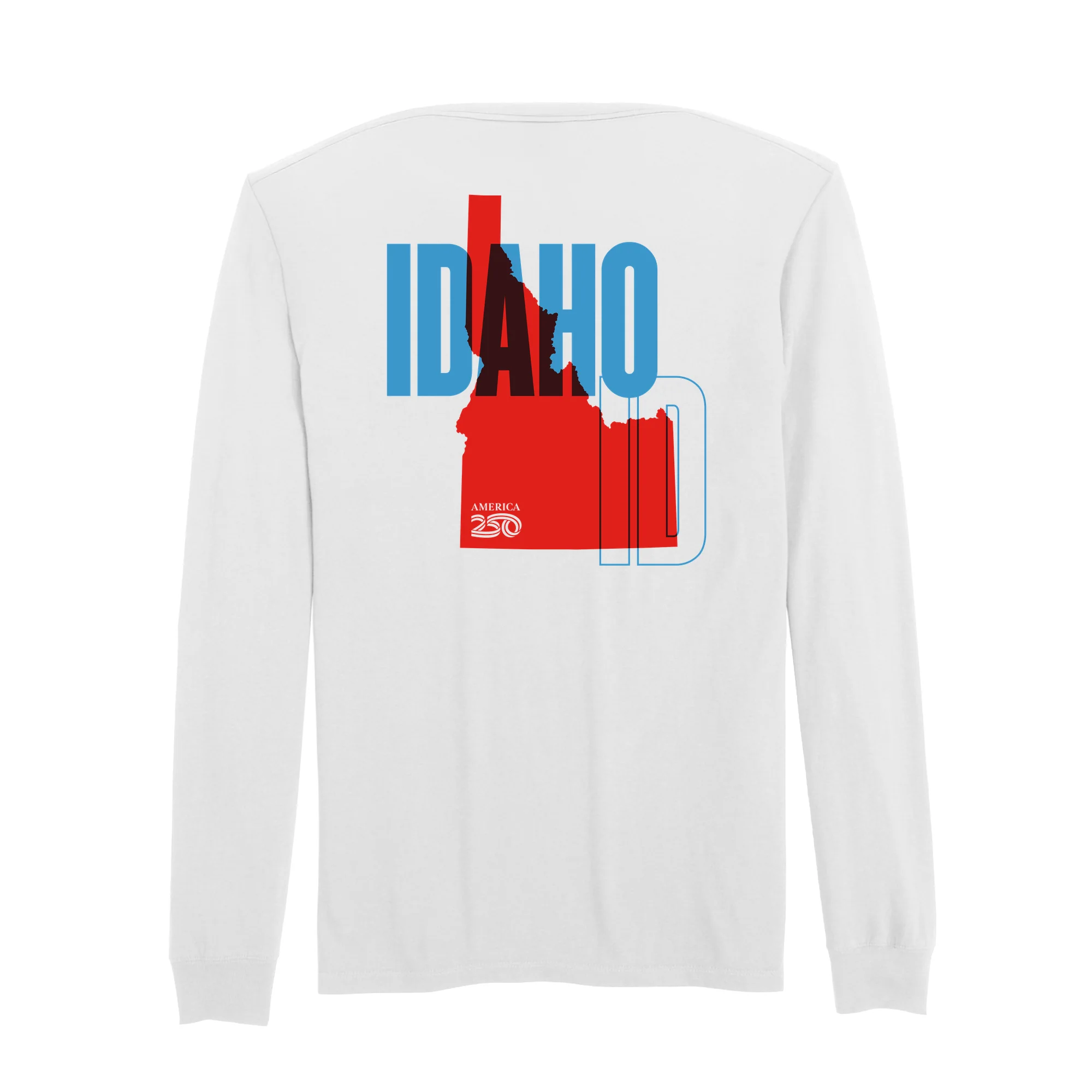 Official America250 Idaho Men's Long Sleeve T-Shirt - Image 7