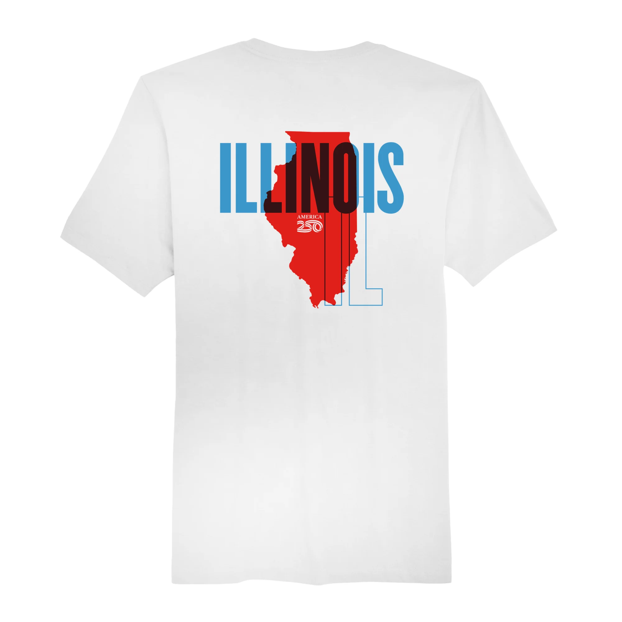 Official America250 Illinois Men's T-Shirt - Image 5