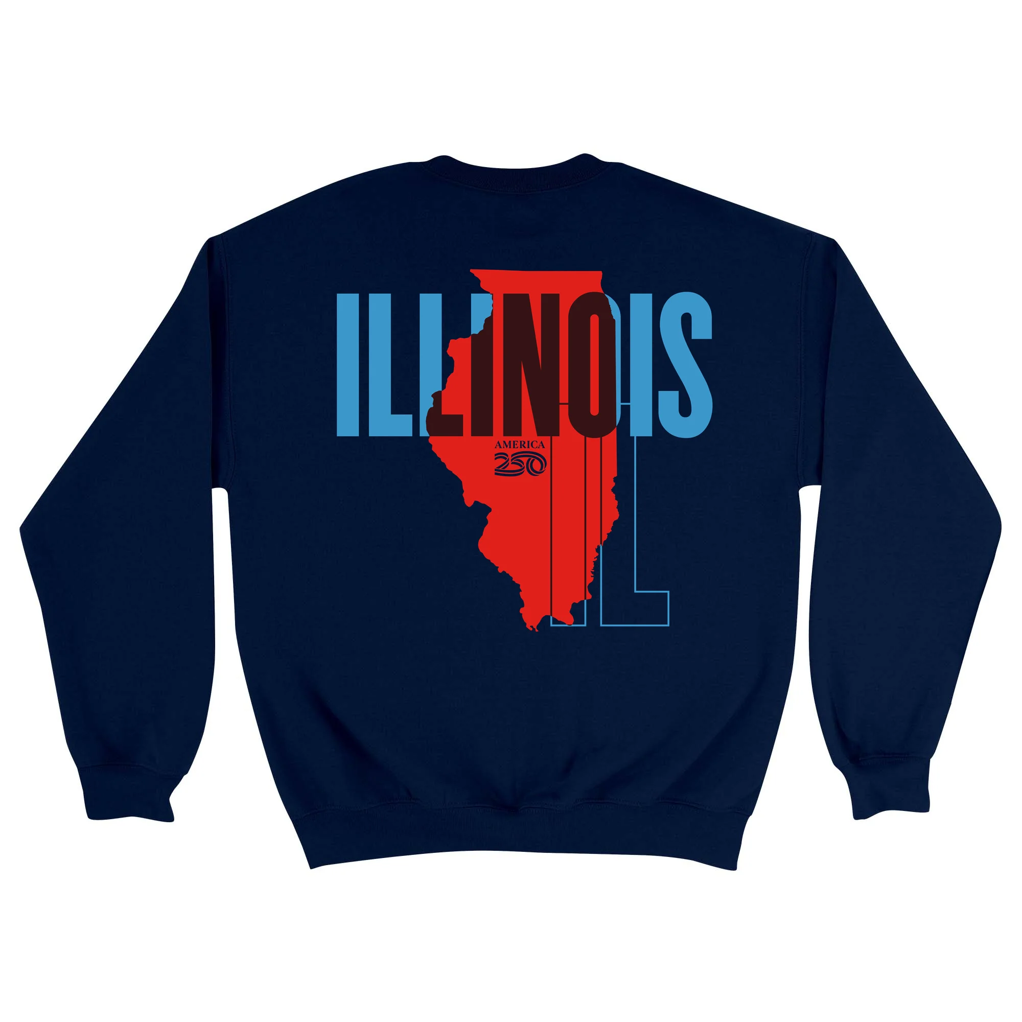 Official America250 Illinois Unisex Crewneck Sweatshirt