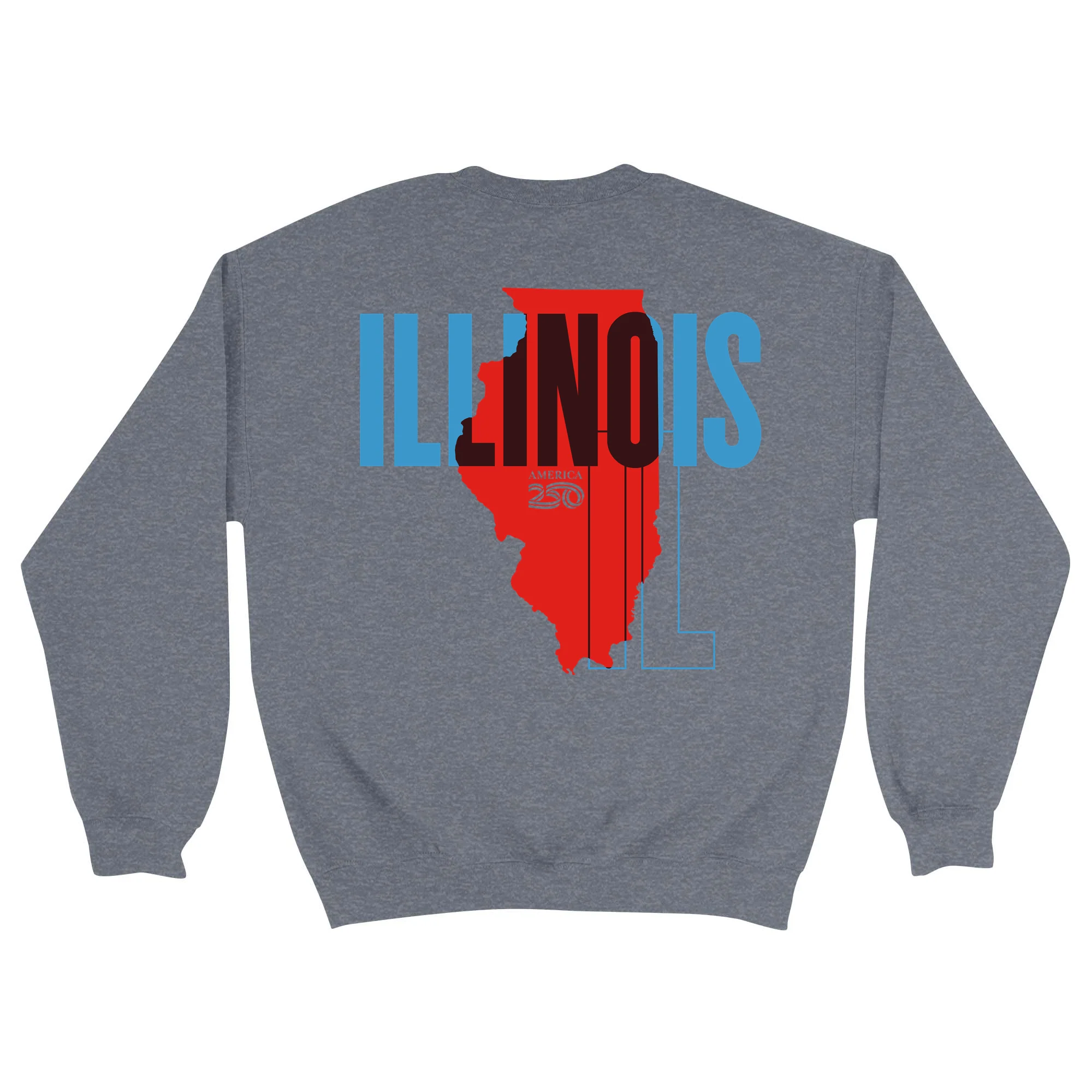 Official America250 Illinois Unisex Crewneck Sweatshirt - Image 3