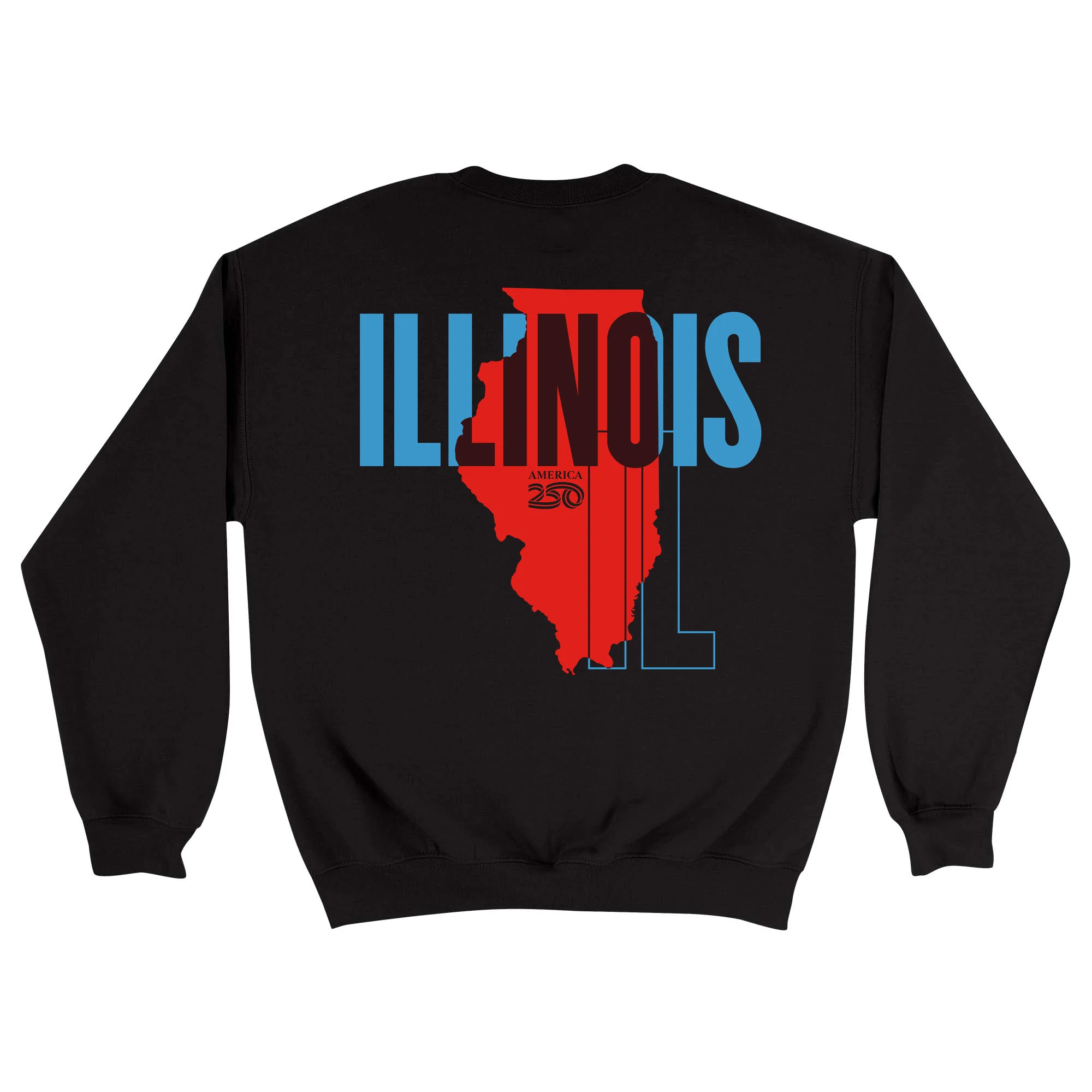 Official America250 Illinois Unisex Crewneck Sweatshirt - Image 5