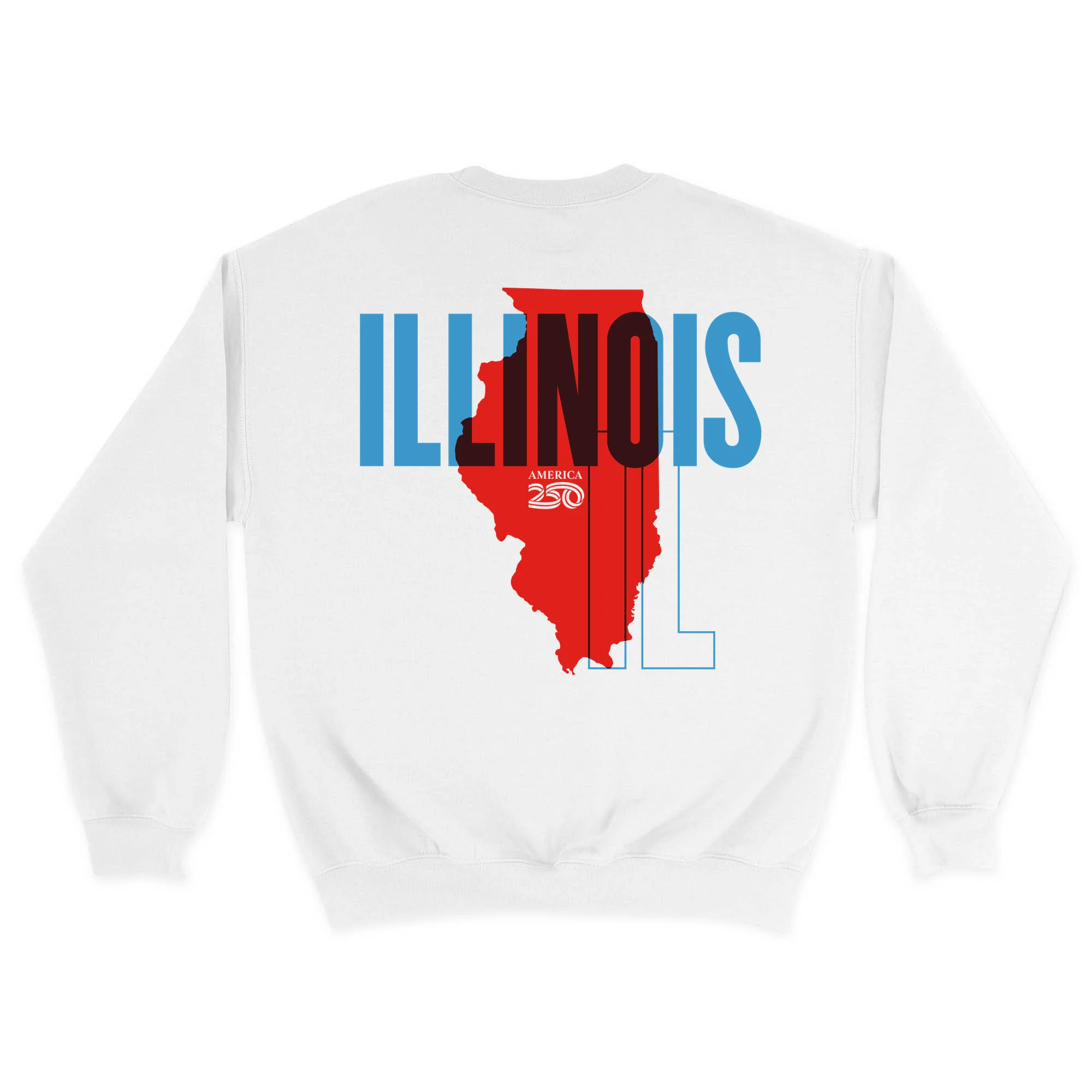 Official America250 Illinois Unisex Crewneck Sweatshirt - Image 7