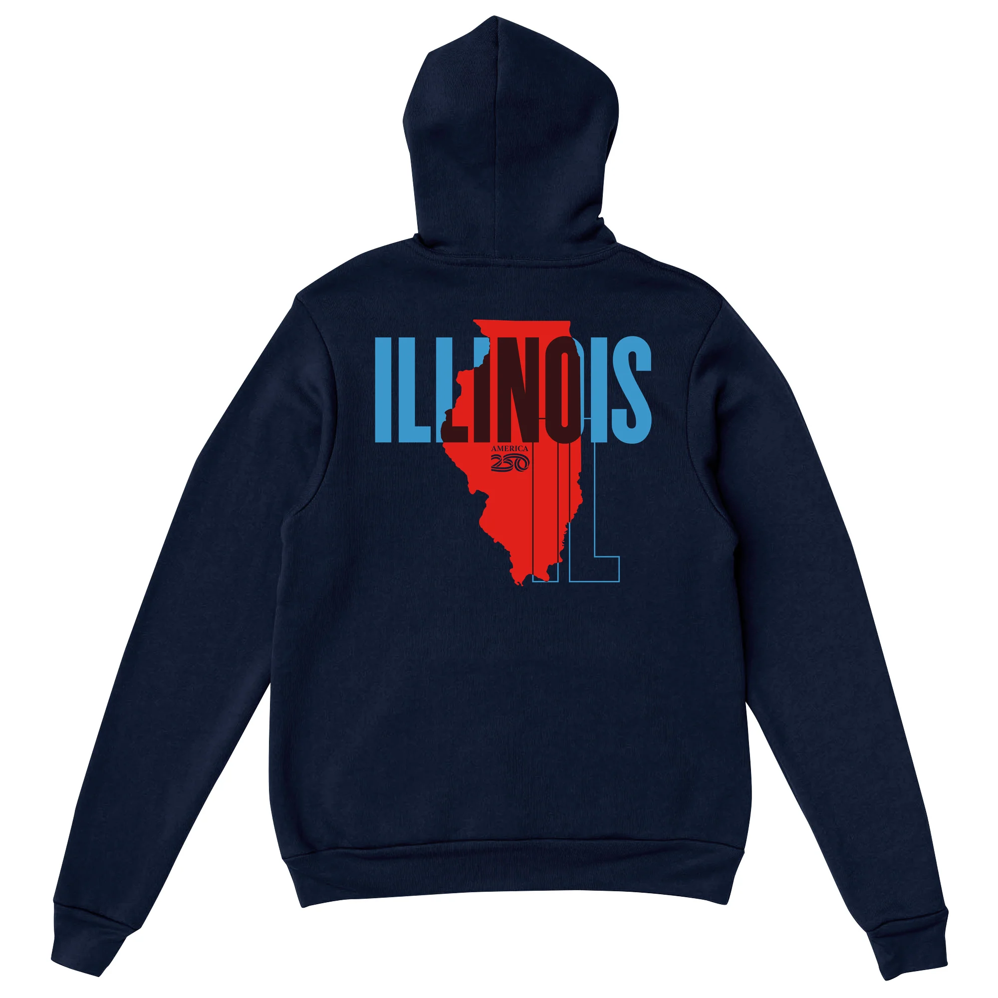 Official America250 Illinois Unisex Hoodie