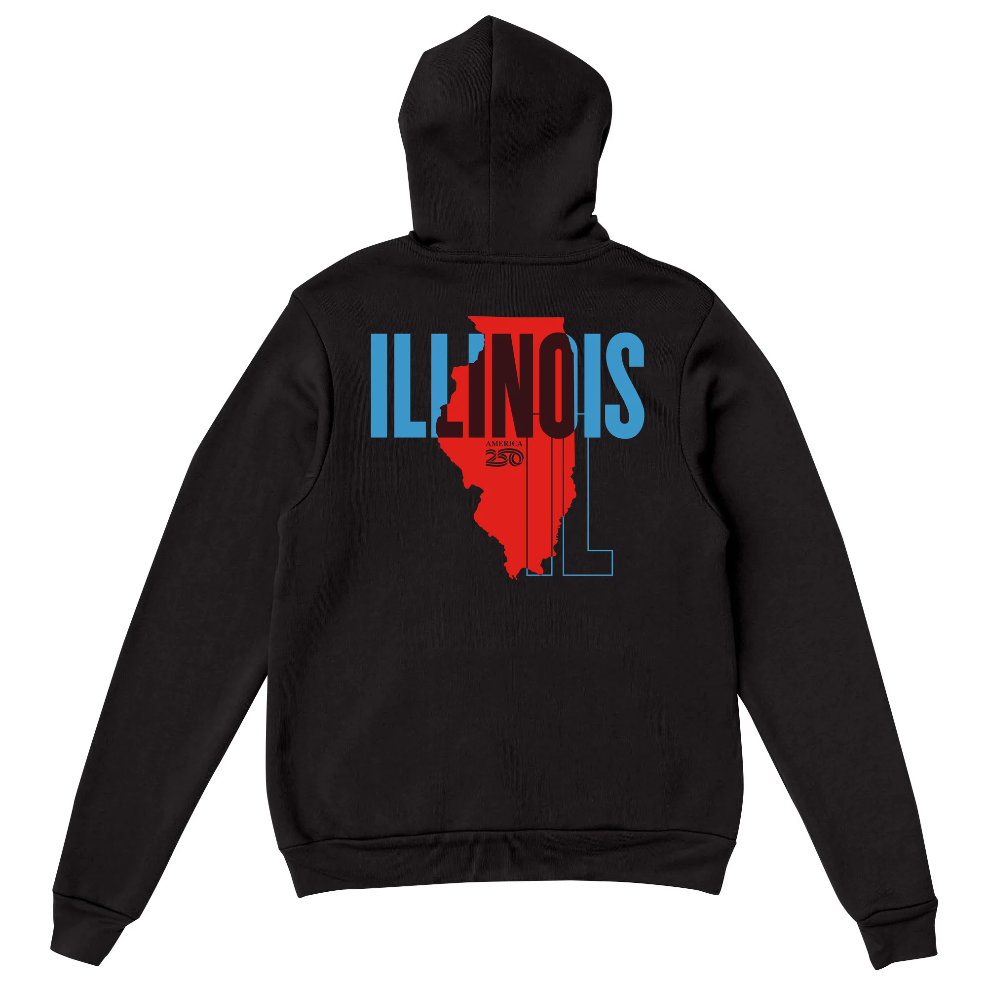 Official America250 Illinois Unisex Hoodie - Image 5