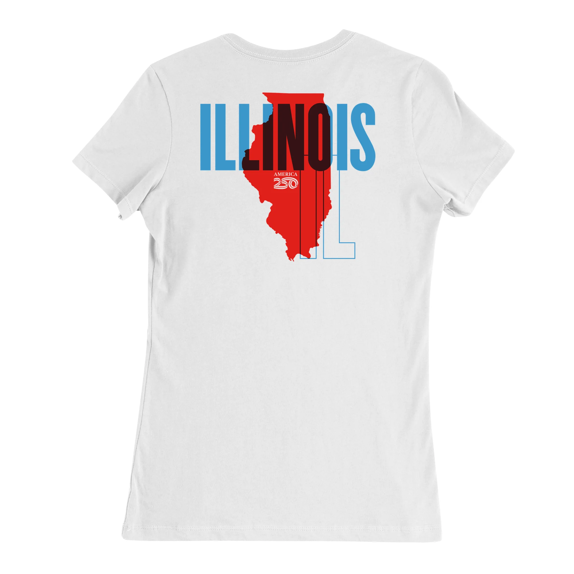 Official America250 Illinois Women's T-Shirt - Image 5