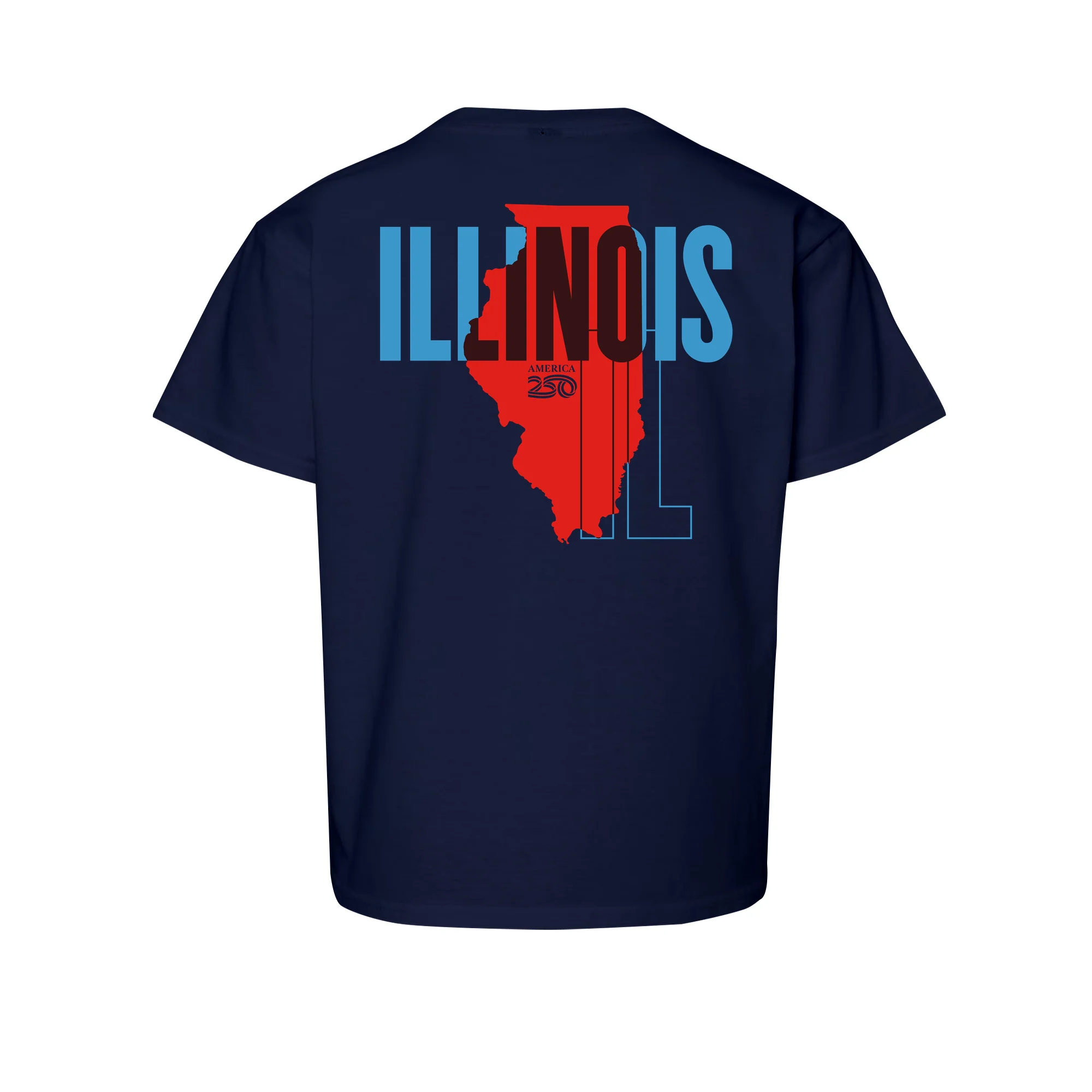 Official America250 Illinois Youth T-Shirt