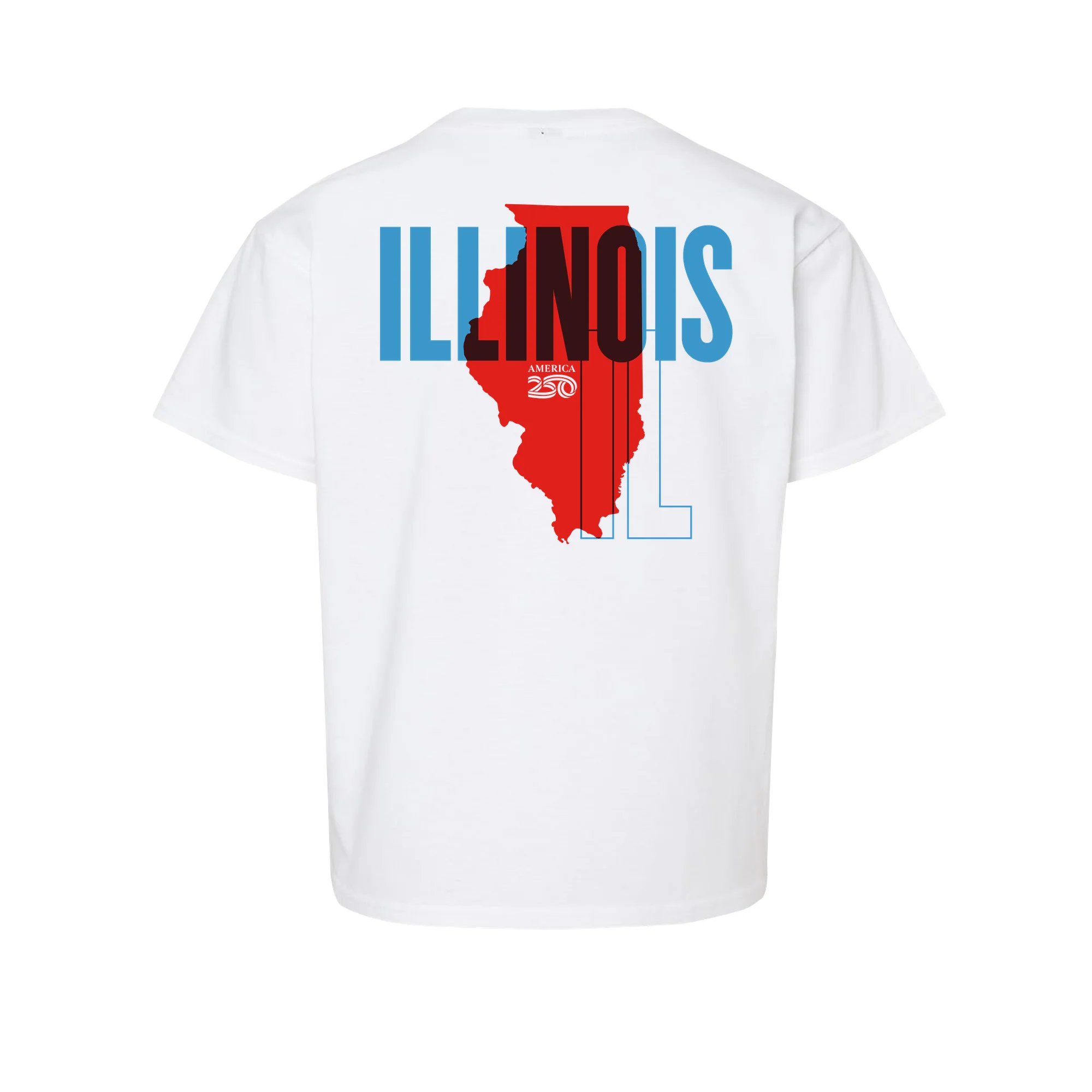 Official America250 Illinois Youth T-Shirt - Image 3