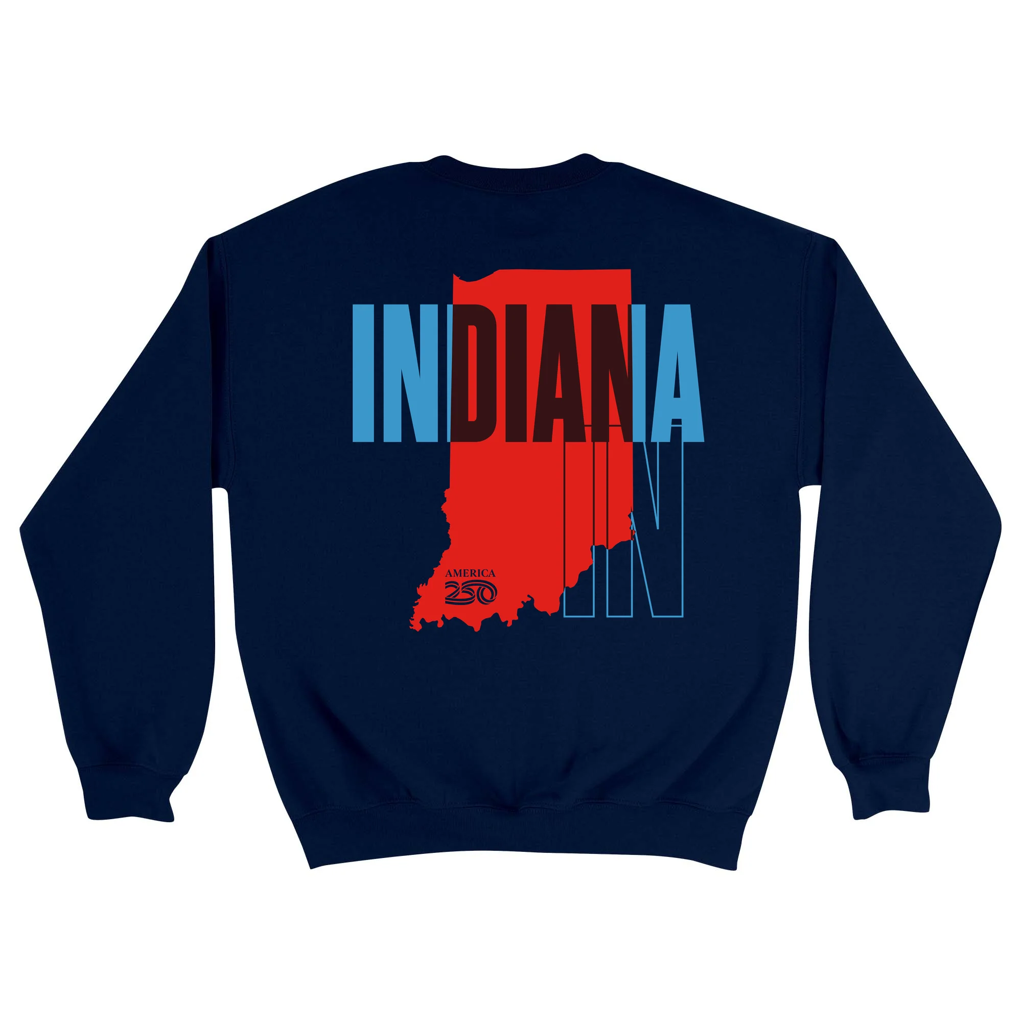 Official America250 Indiana Unisex Crewneck Sweatshirt